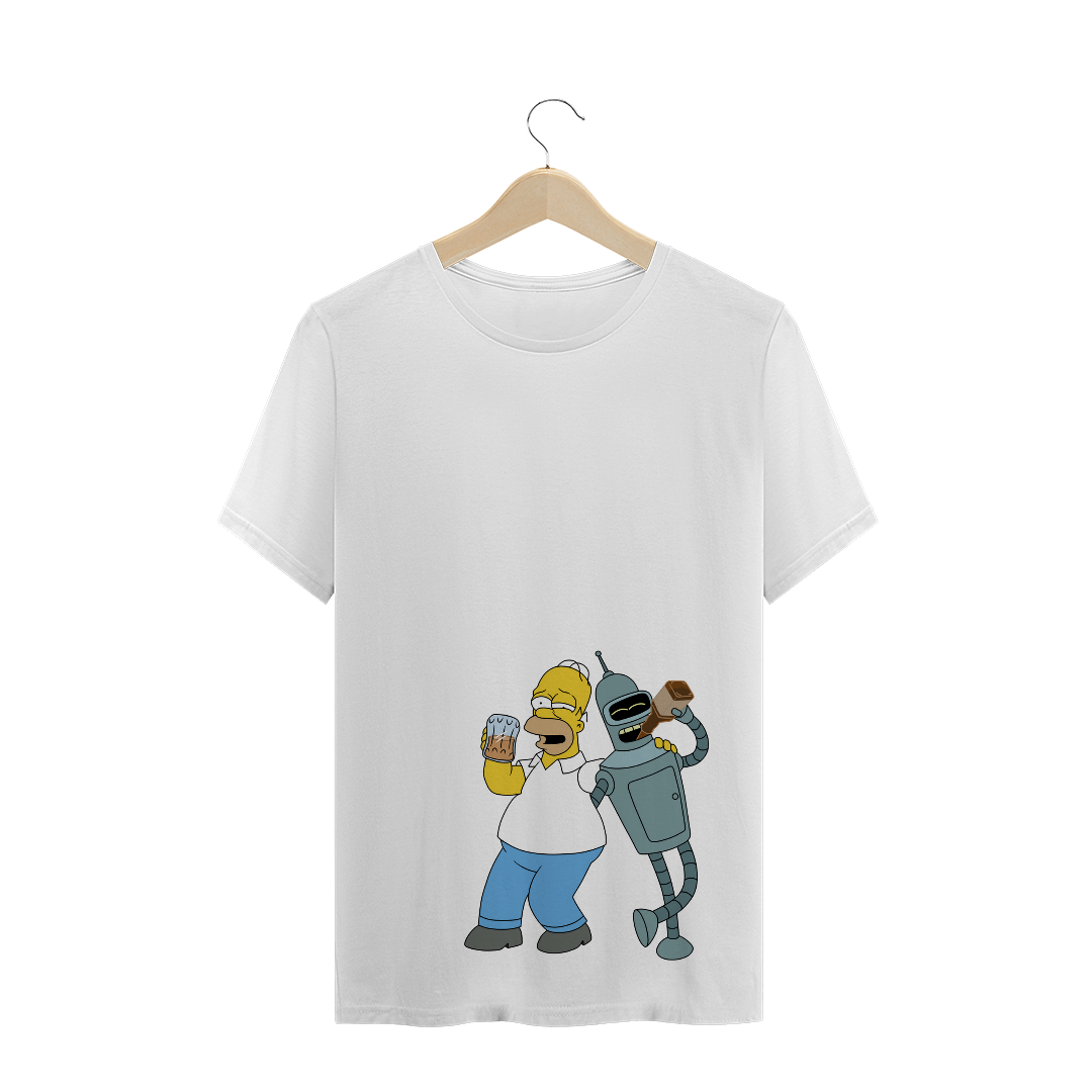 Nome do produto: Simpson e Futurama 3 (T-shirt)