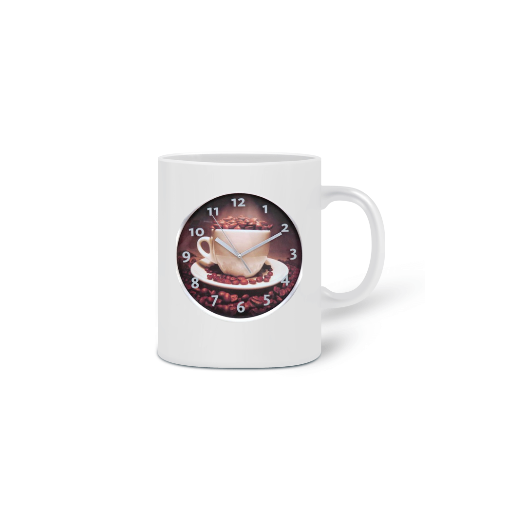 Nome do produto  Caneca de porcelana relógio