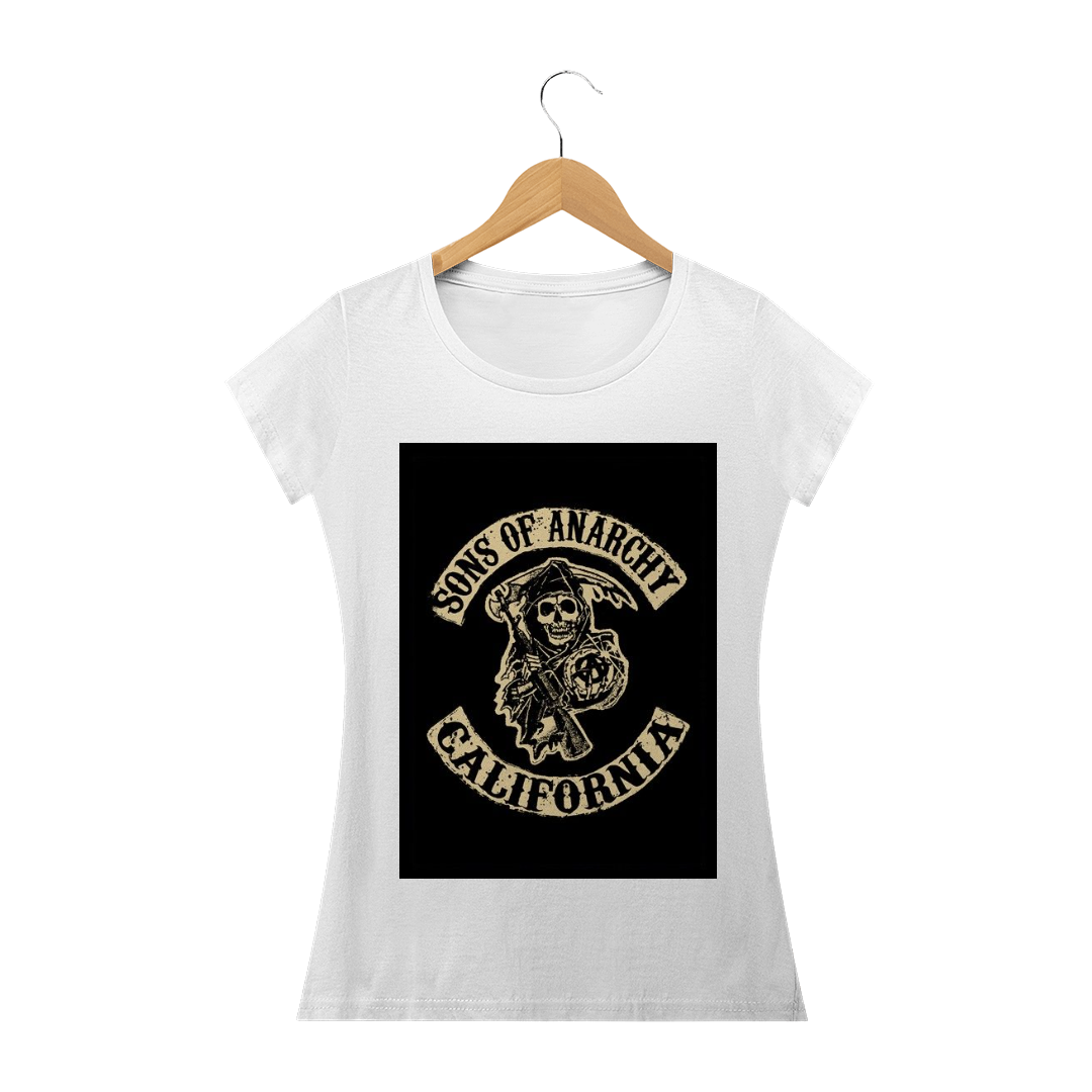 Nome do produto: Camisa Baby Long Feminina - SONS OF ANARCHY - PROMOÇÃO DE INAUGURAÇÃO DE 59,90 POR APENAS 45,69