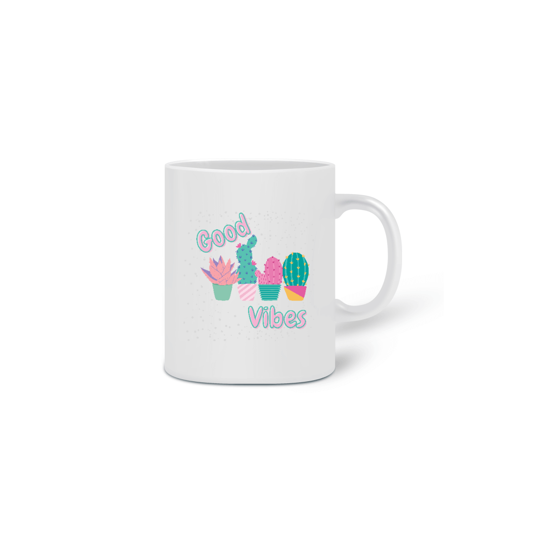Nome do produto: Caneca Cacto Good Vibes