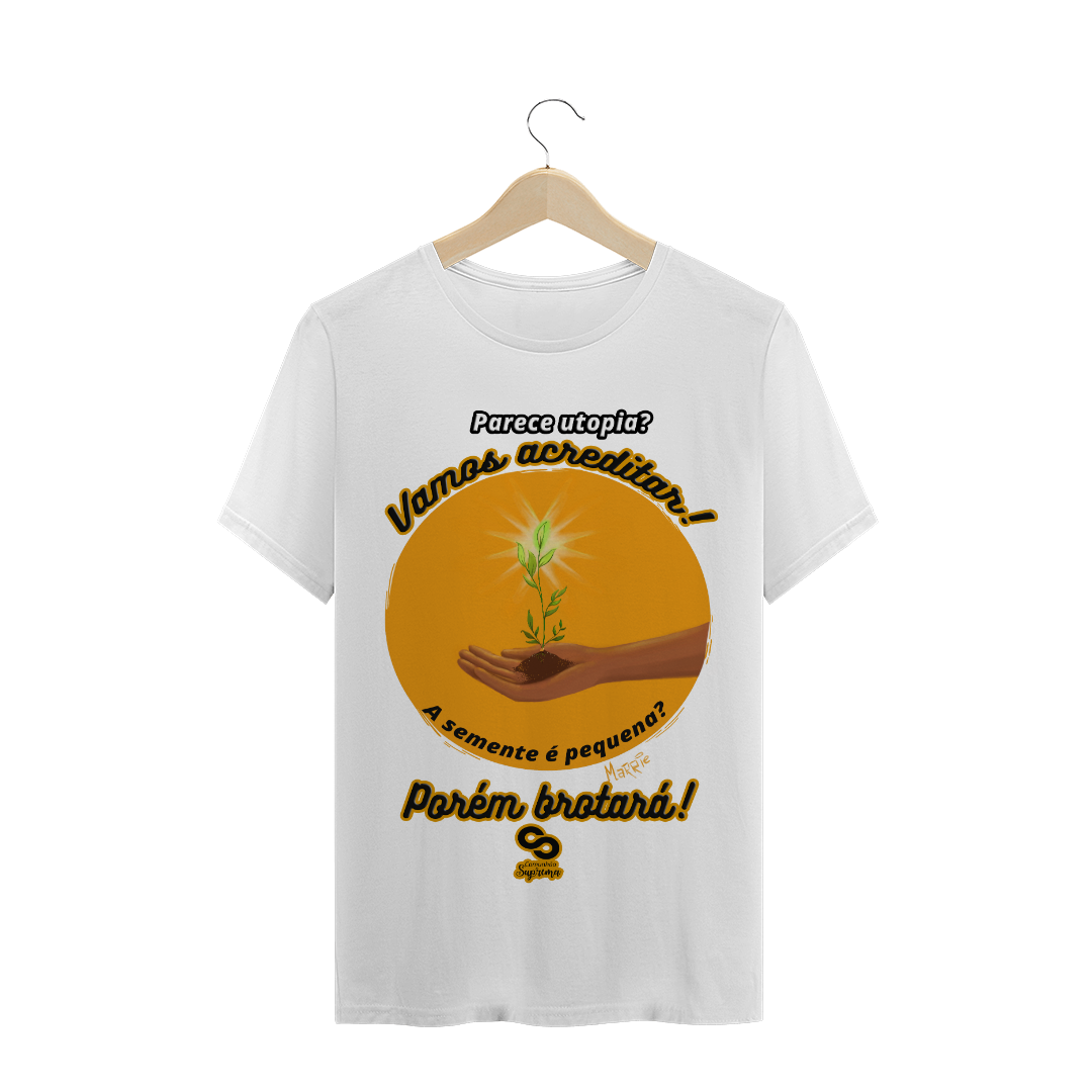 Nome do produto: CAMISETA - PARECE UTOPIA