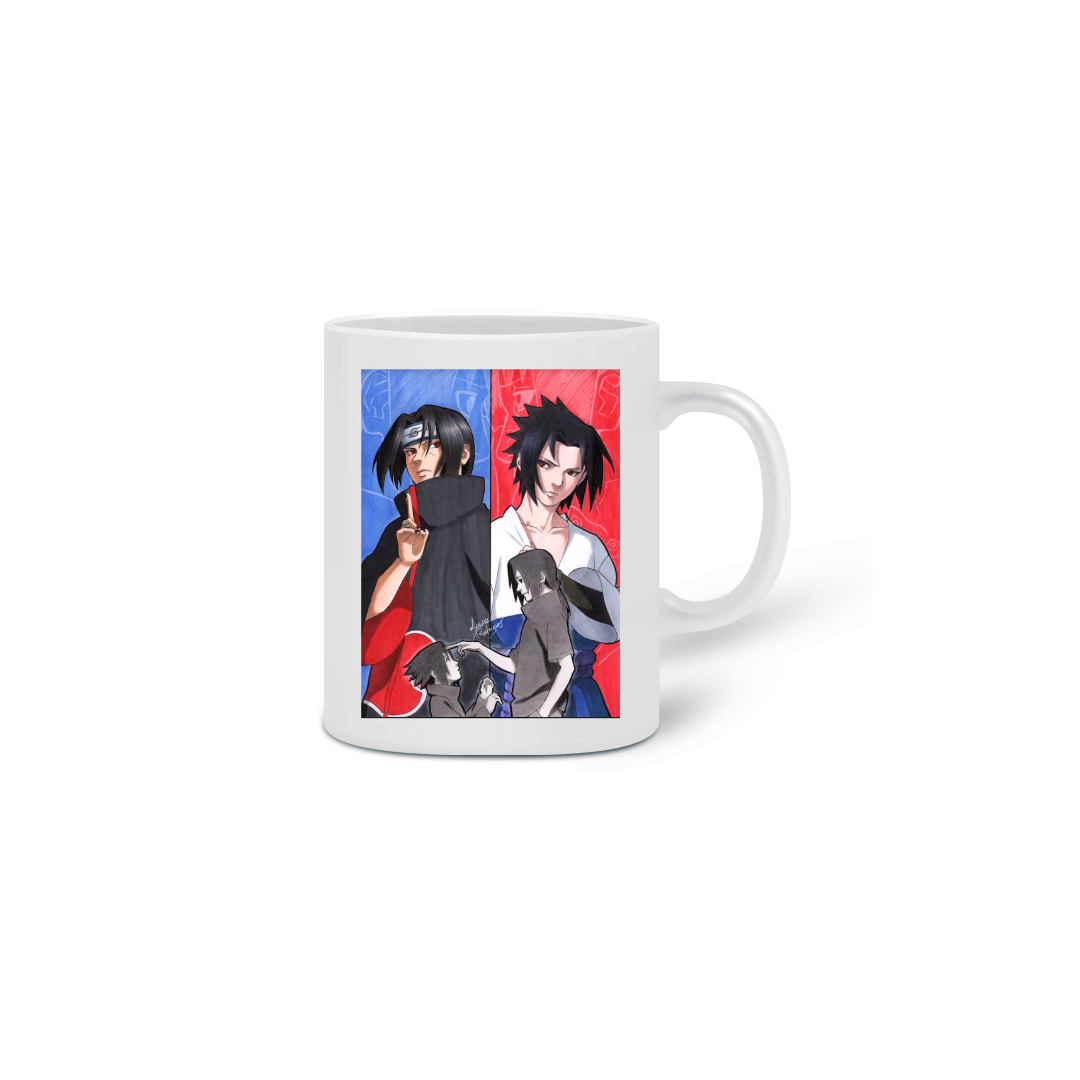 Nome do produto: caneca itachi e sasuke 