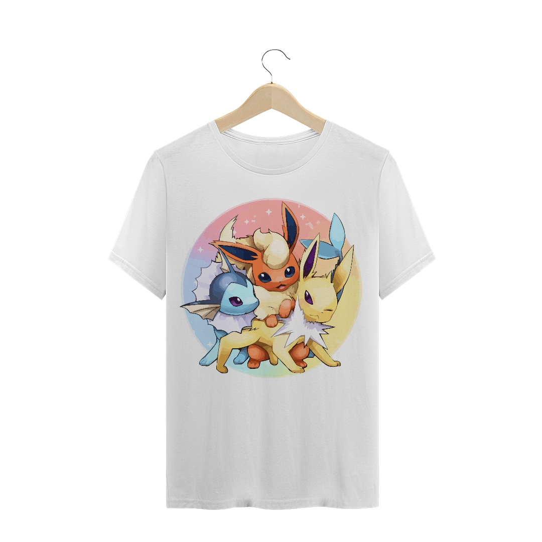 Nome do produto: CAMISETA POKEMON - EVOLUÇÃO EEVEE