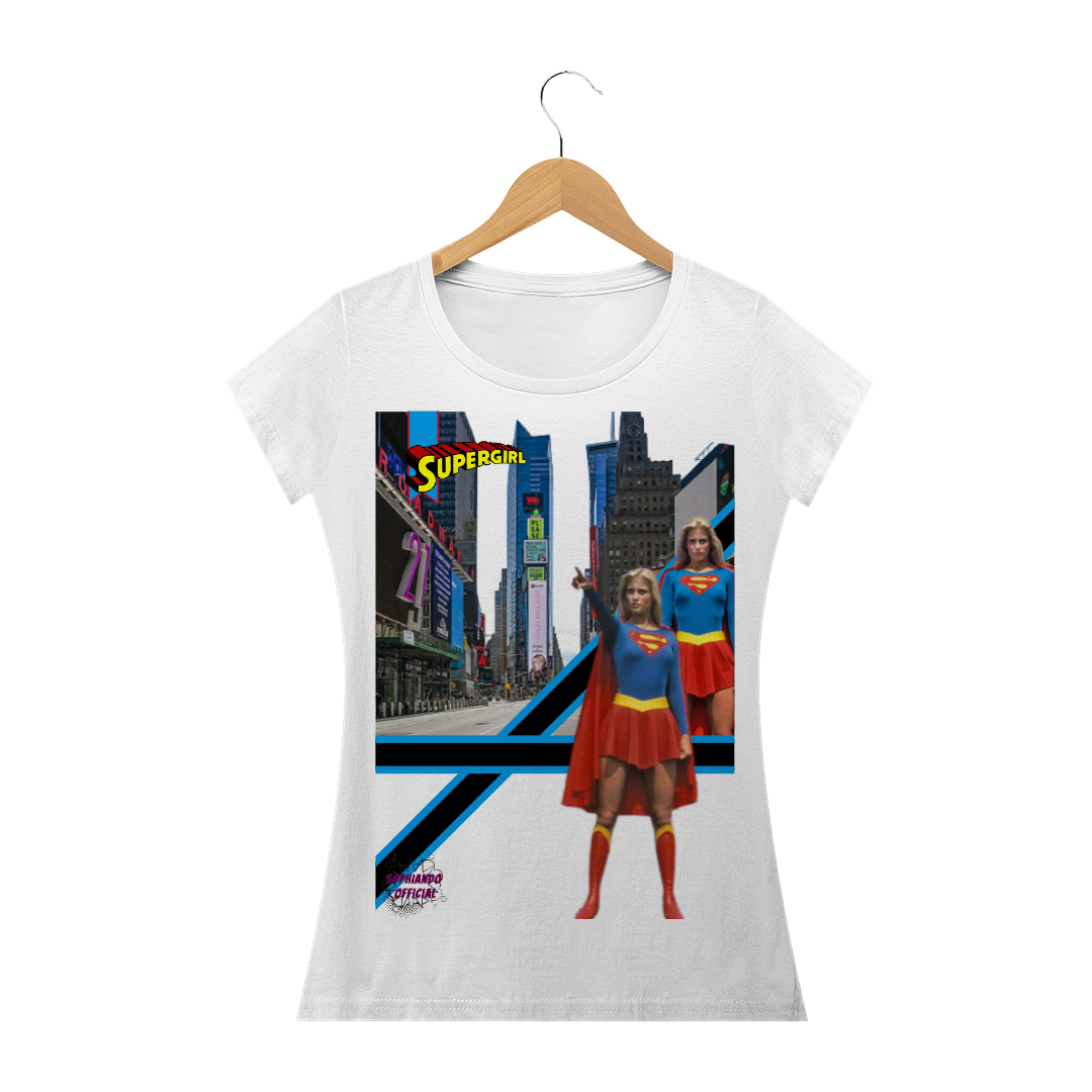 Nome do produto: Supergirl!!!!! Camisa Feminina Baby Long Quality