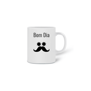 Caneca Bom Dia Bigode