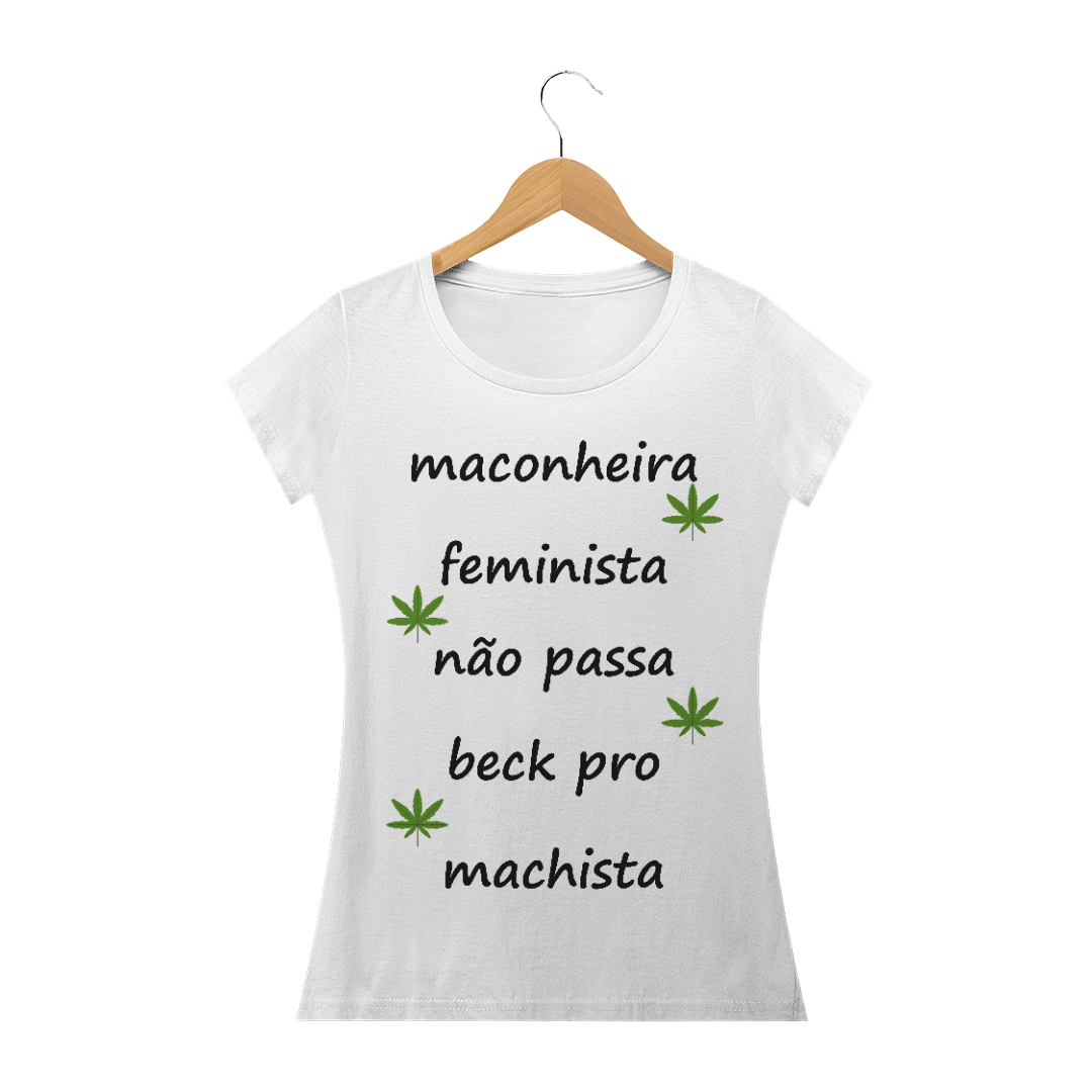 Nome do produto: Baby Long Maconheira Feminista 
