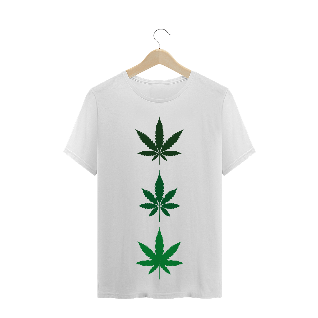 Nome do produto: T-Shirt 3 Folhas Verdes