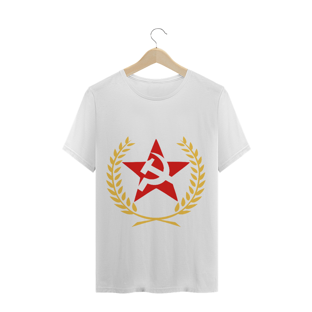 Nome do produto: T-Shirt Comunismo Estrela e Trigo
