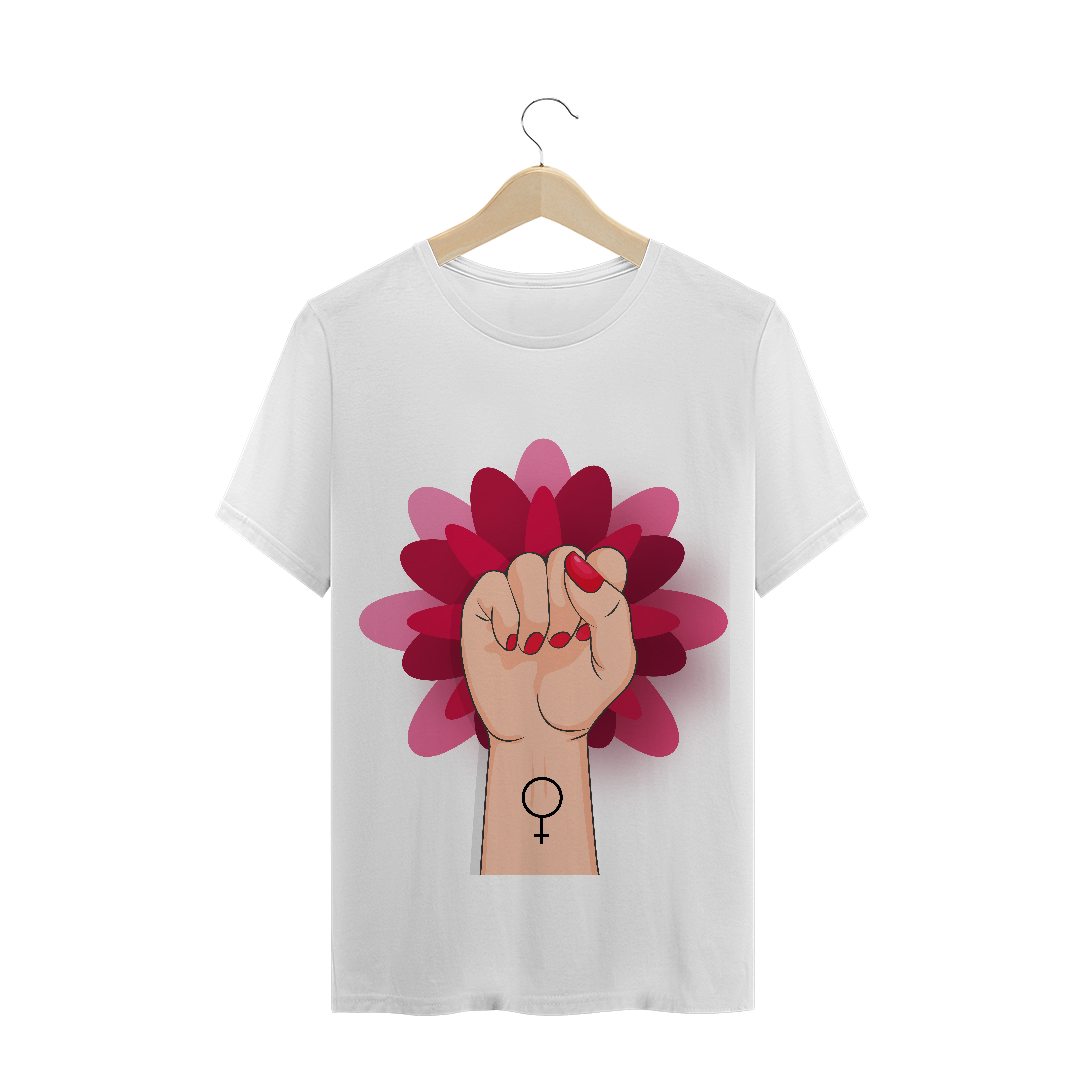 Nome do produto: T-Shirt Feminismo Flor