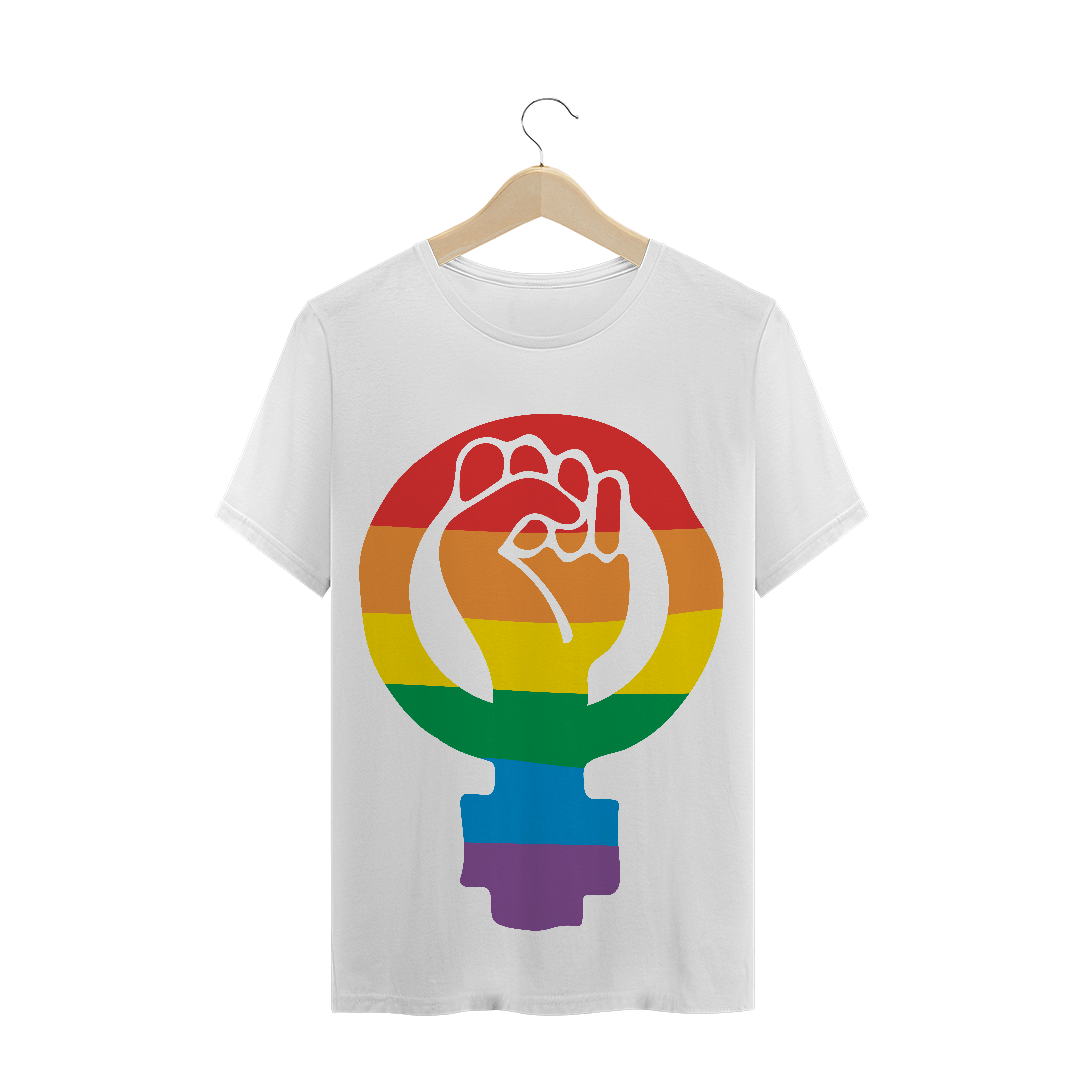 Nome do produto: T-Shirt LGBTQIA+ e Feminismo