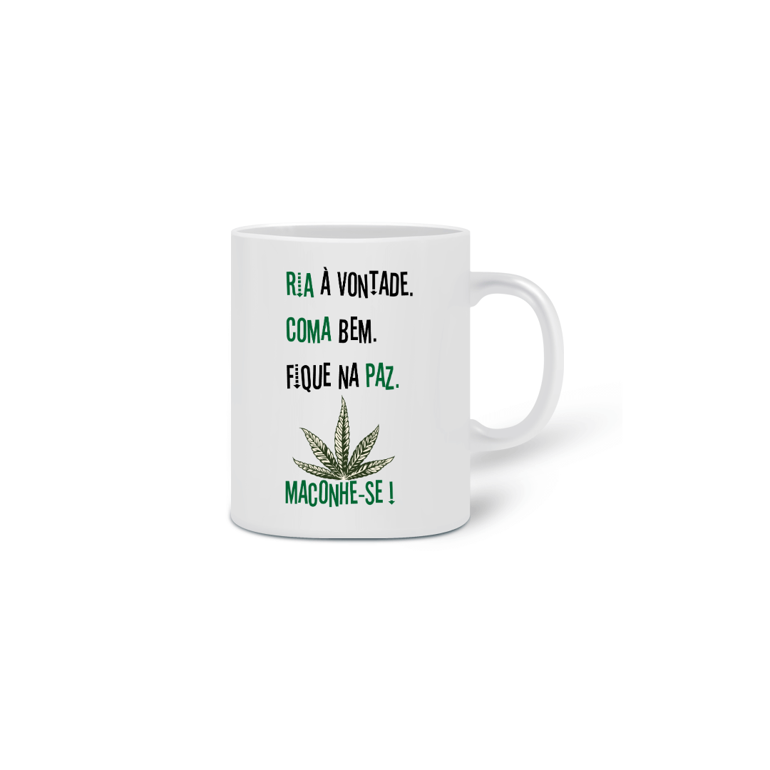 Nome do produto: Caneca Fique na Paz