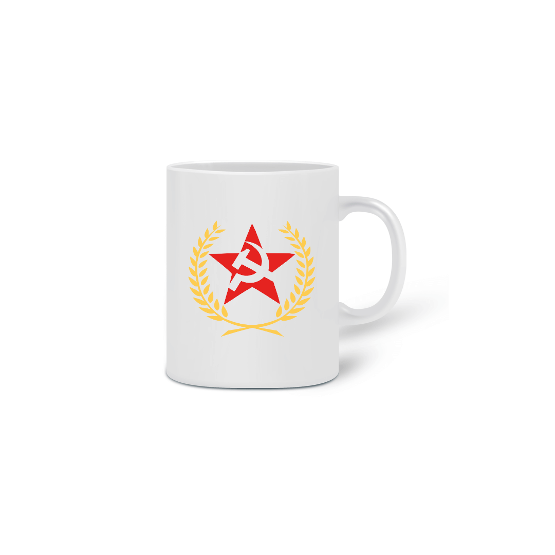 Nome do produto: Caneca Comunismo Estrela e Trigo
