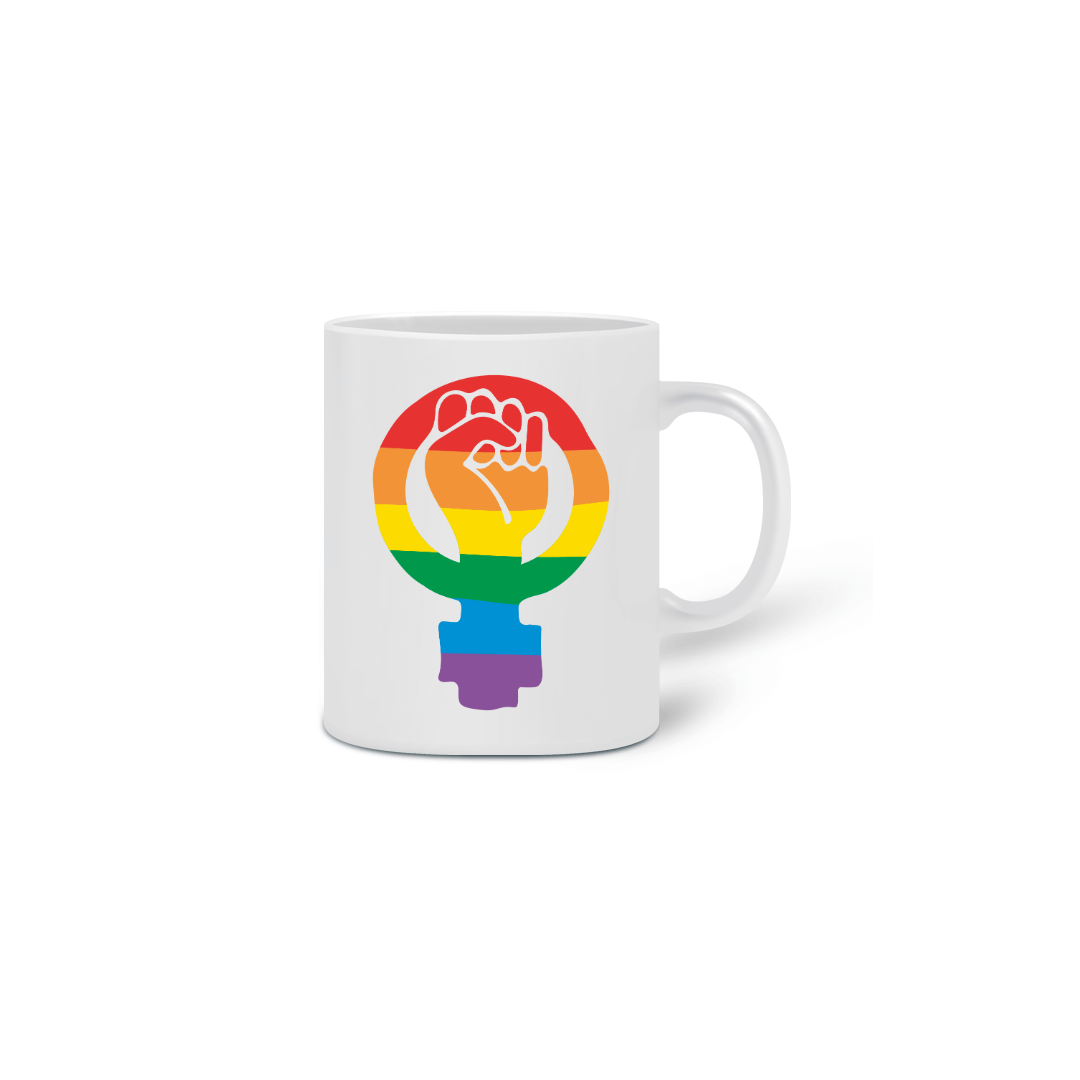 Nome do produto: Caneca LGBTQIA+ e Feminismo