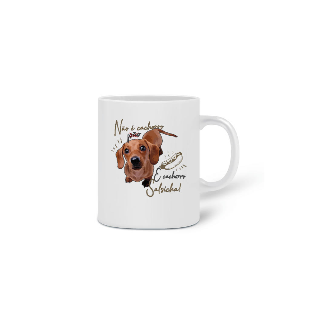 Nome do produto: Caneca Daschund - Cachorro Salsicha
