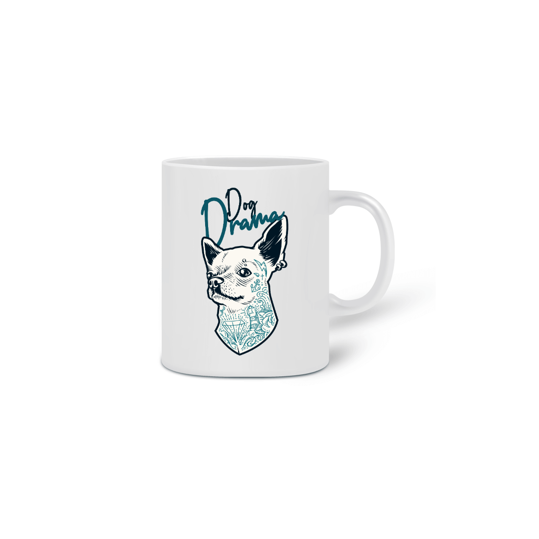 Nome do produto: Caneca Dog Drama - Chihuahua