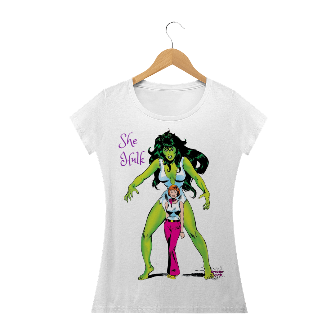 Nome do produto: She-Hulk Transforme! Camisa Feminina baby long quality