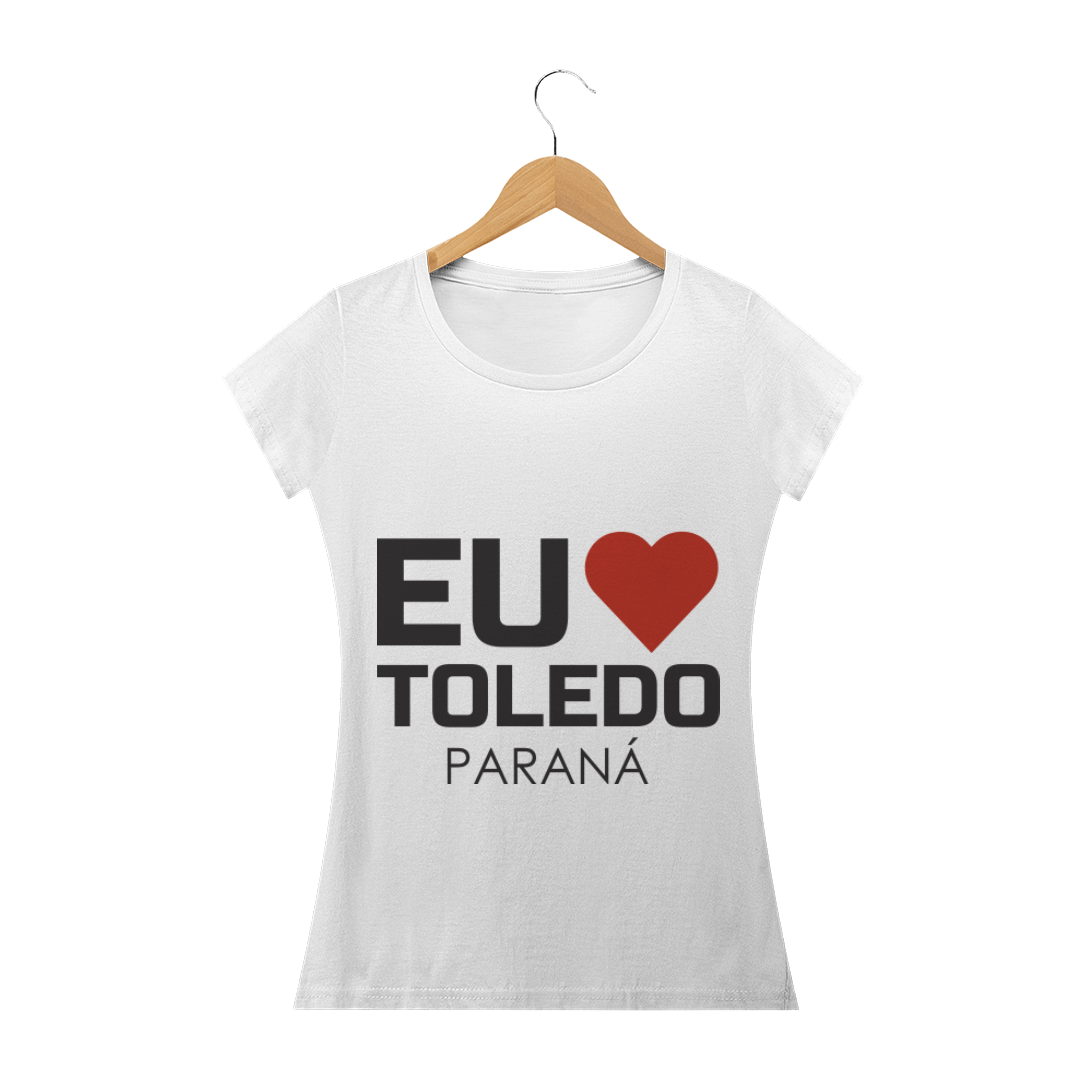 Nome do produto: Camiseta Baby Long Feminina - Eu Amo Toledo Paraná
