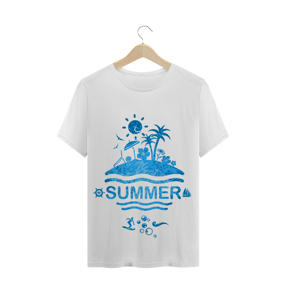 Nome do produto: Camiseta Masculina - Summer Acqua
