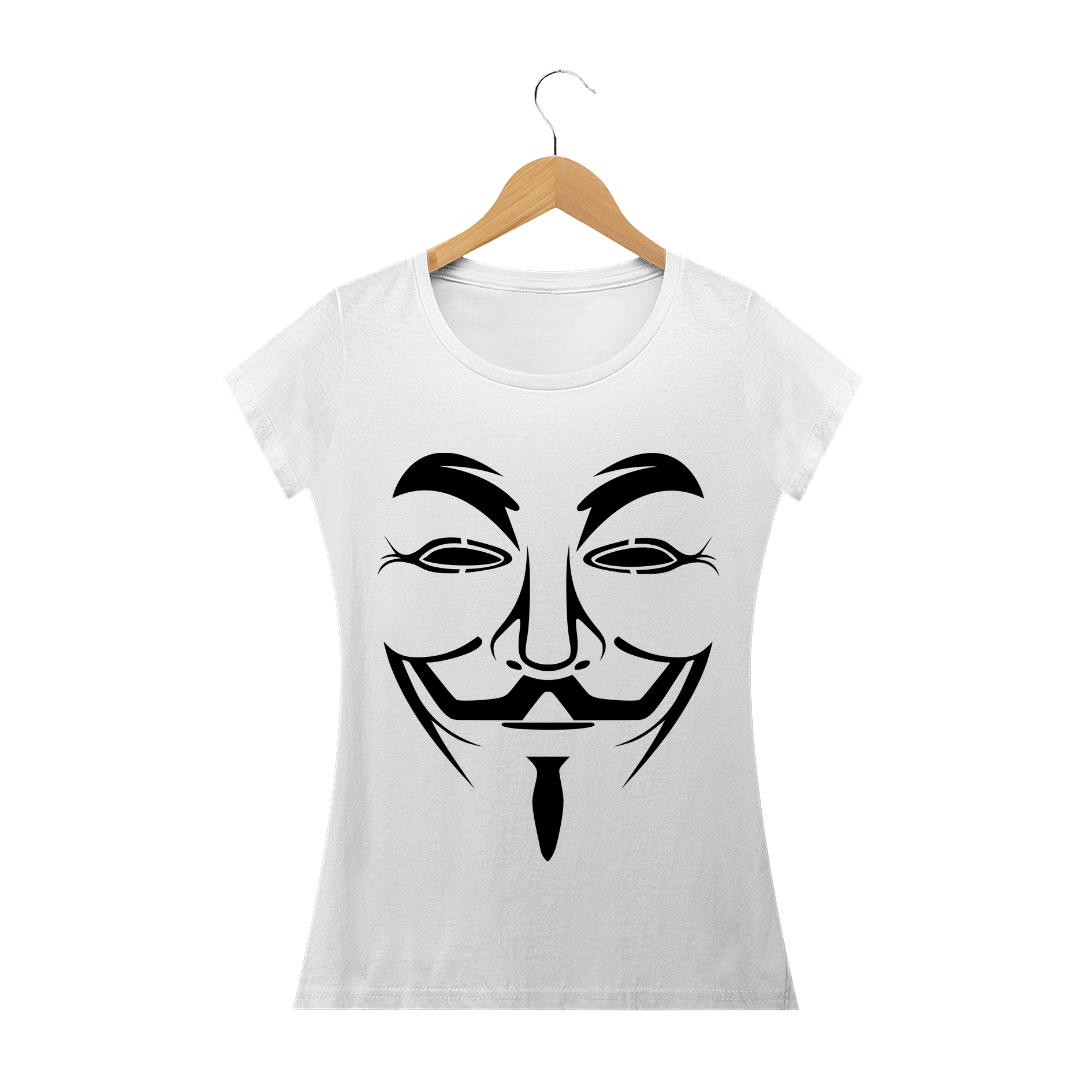 Nome do produto: Camiseta Baby Long Feminina - Guy Fawkes