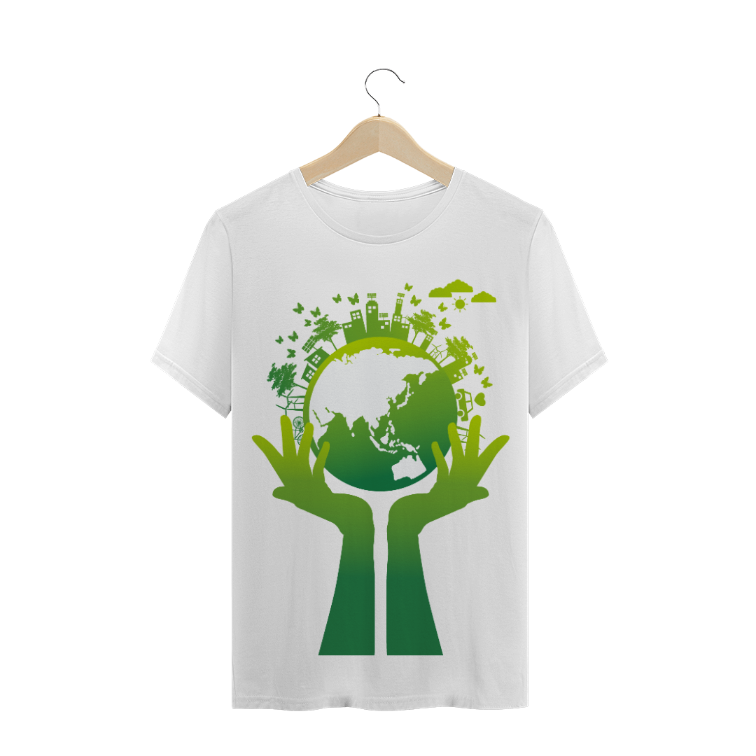 Nome do produto: Camiseta Masculina - Planeta Sustentável