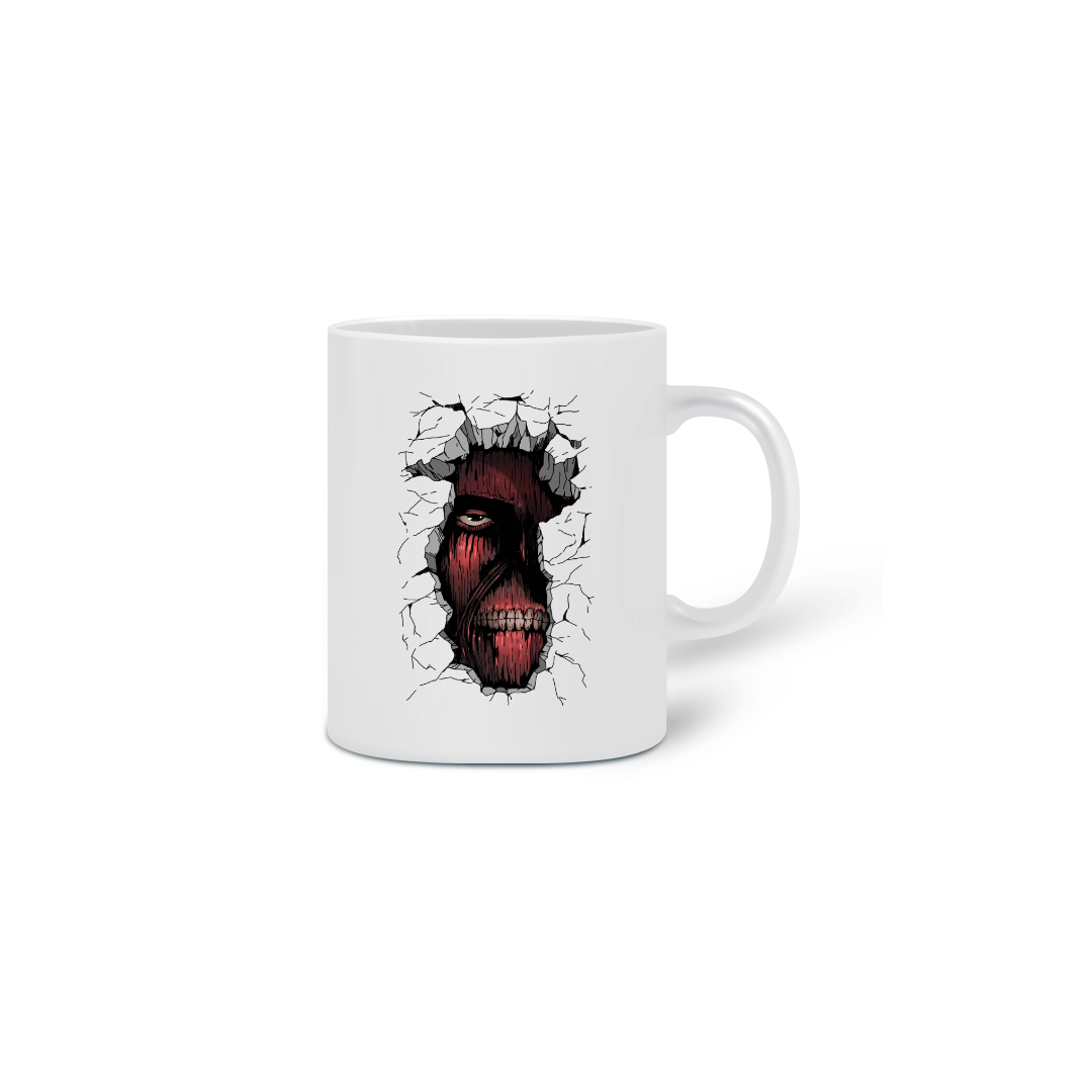 Nome do produto: Caneca Titã - Attack on Titan (Shingeki no Kyojin)