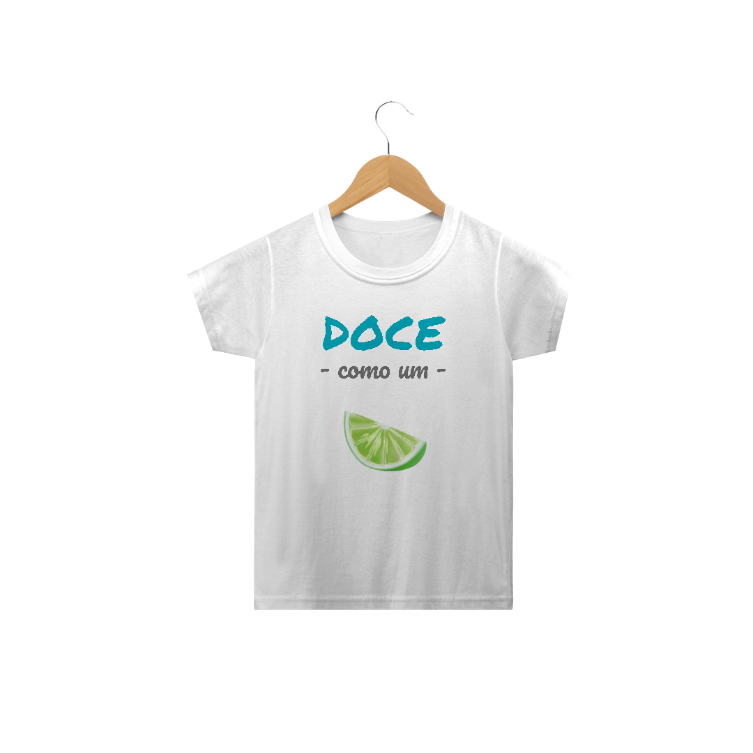 Nome do produto: Camiseta Classic Infantil Masculino Estampa Frase - Doce como um Limão