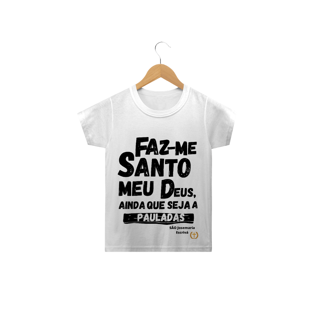 Nome do produto: Infantil Faz-me Santo Preto
