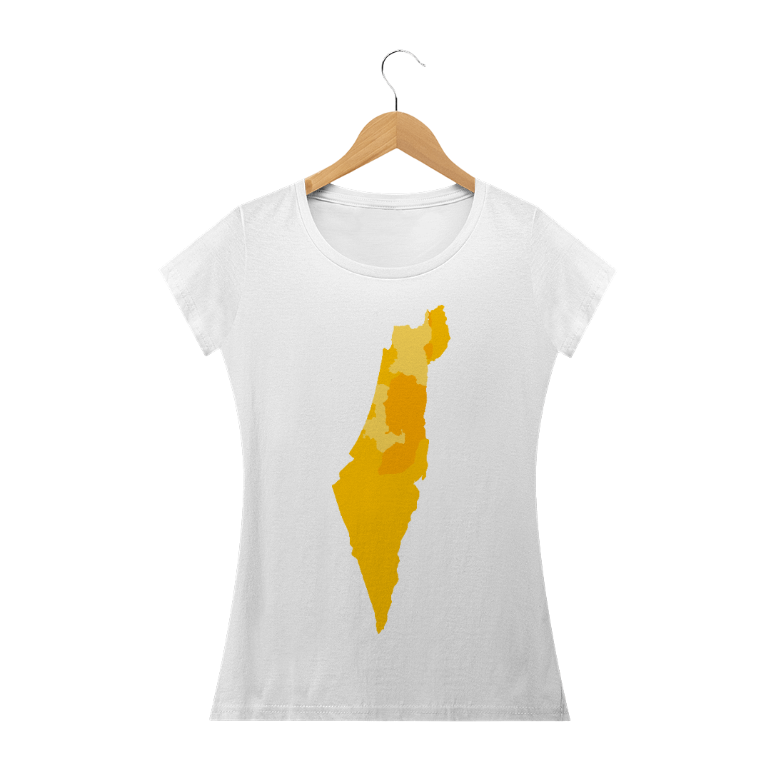 Nome do produto: Camisa Feminina Mapa Israel