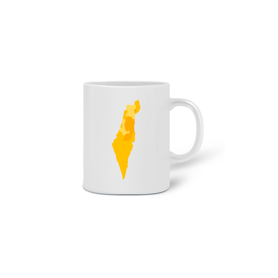 Nome do produto: Xícara Mapa de Israel
