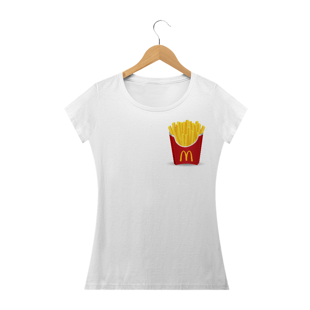 Nome do produto: Camiseta Baby Long Quality Batata Frita Do Mc Donalds Tumblr Lanchonete