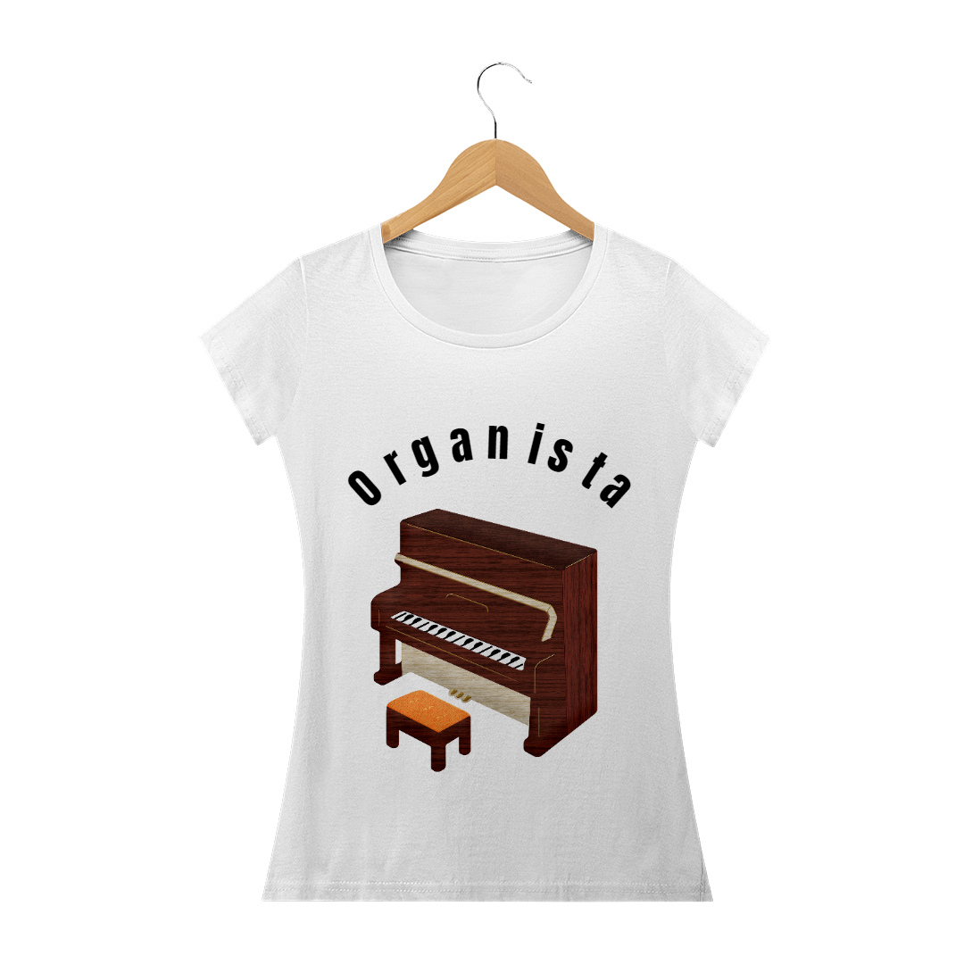 Nome do produto: Camiseta Organista Feminina
