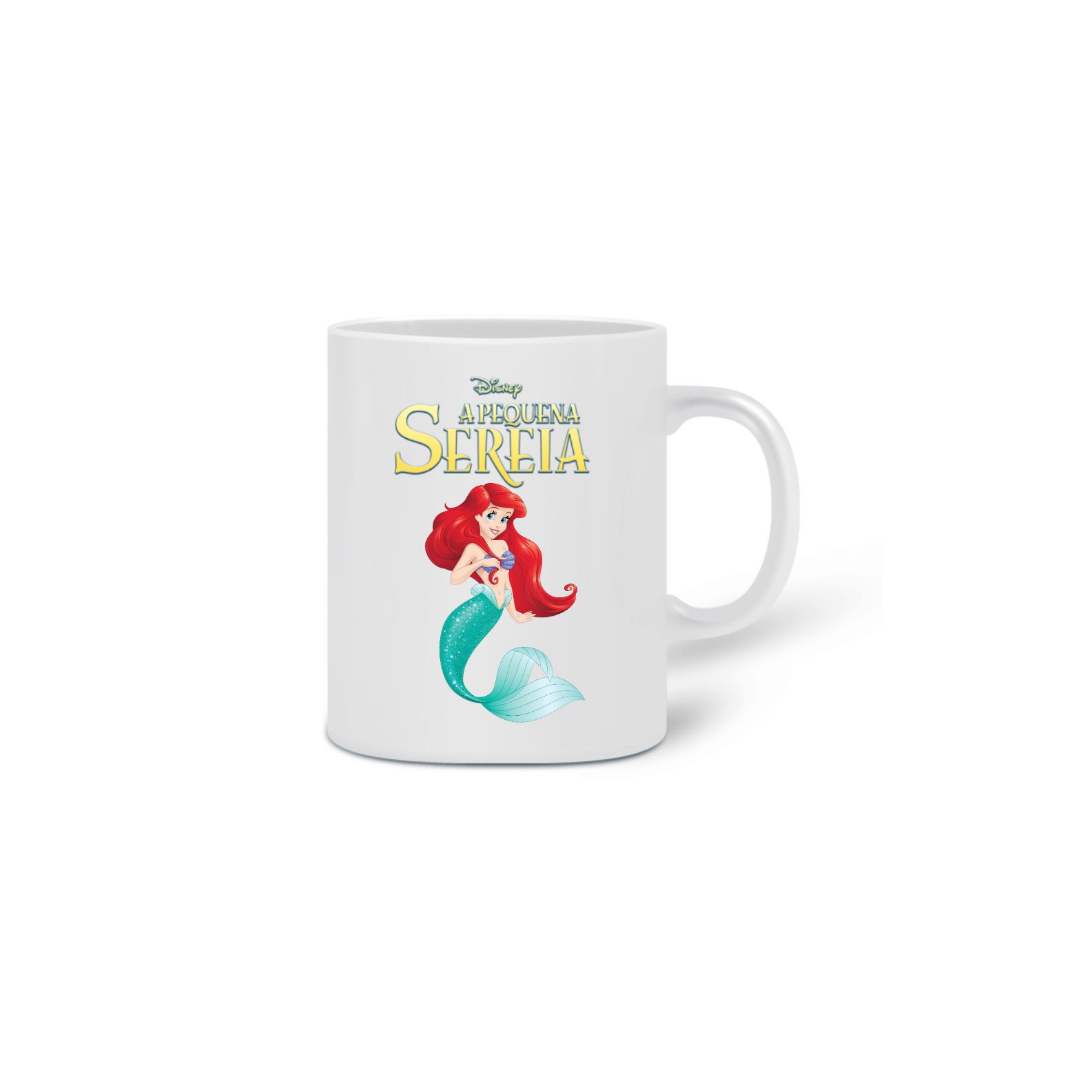 Nome do produto: Coleção Caneca Princesas - Ariel A Pequena Sereia
