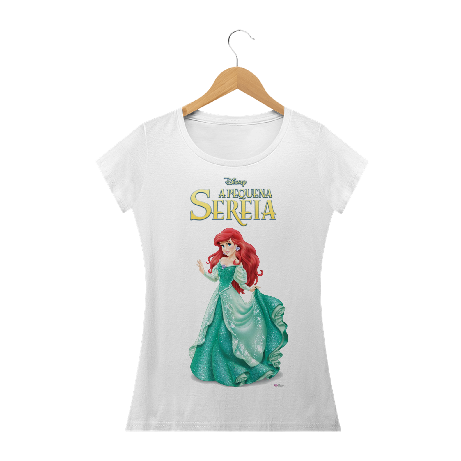 Nome do produto: T-shirt A Pequena Sereia - Ariel Princesa