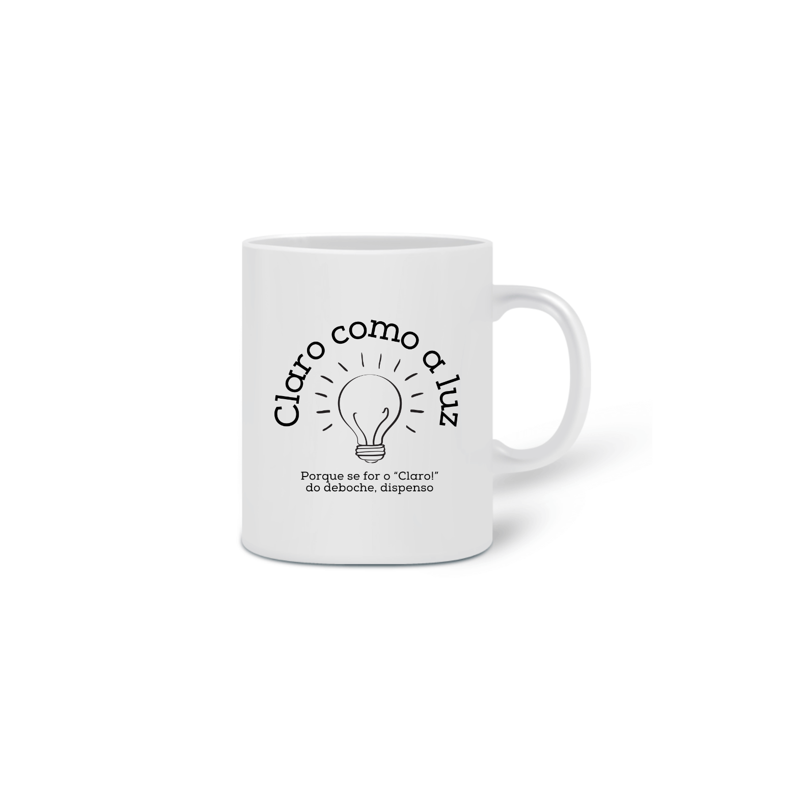 Nome do produto: Caneca - Claro como a Luz