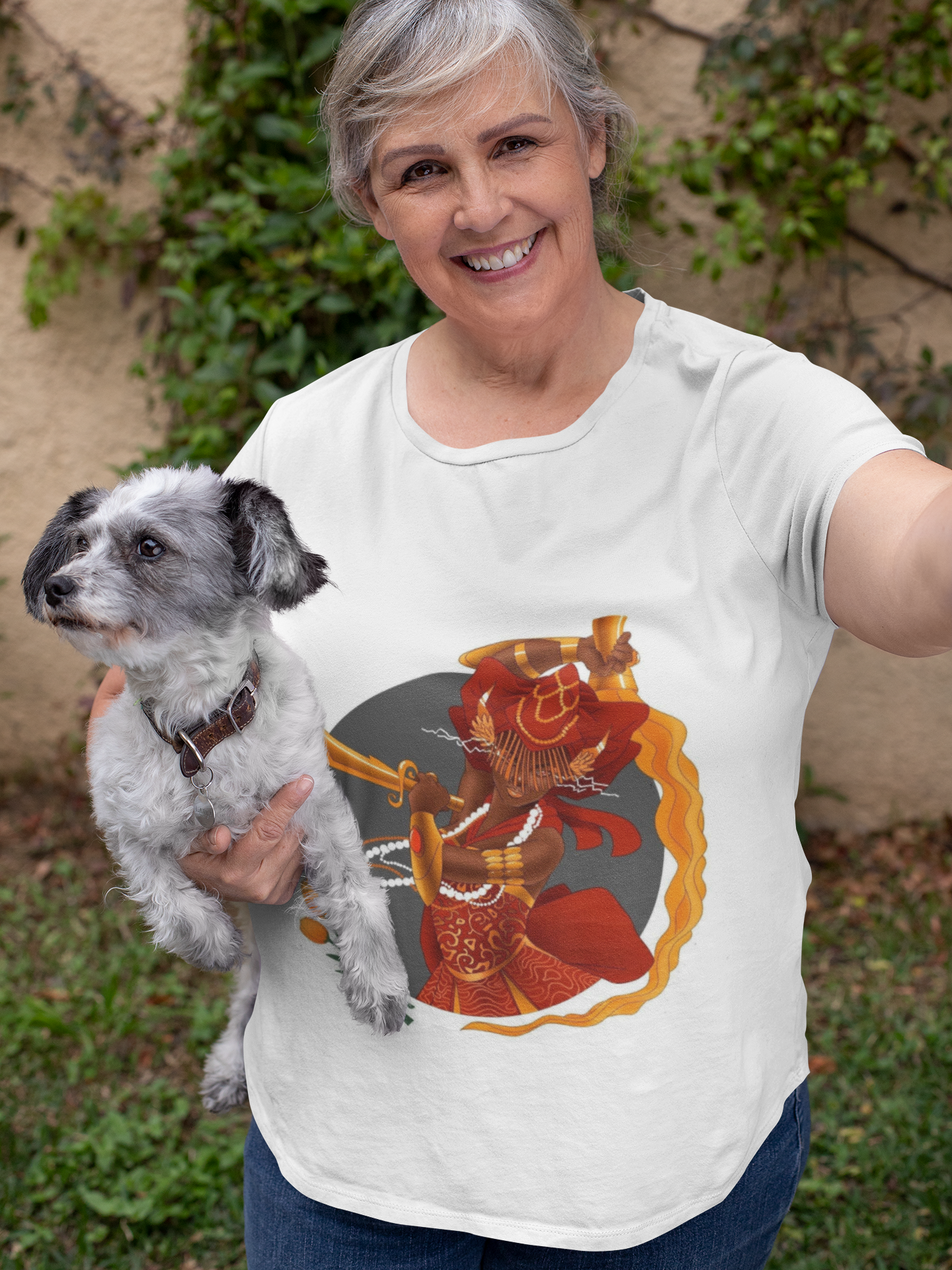 Nome do produto: Camiseta da Orixá Iansã (Modelo Plus Size)