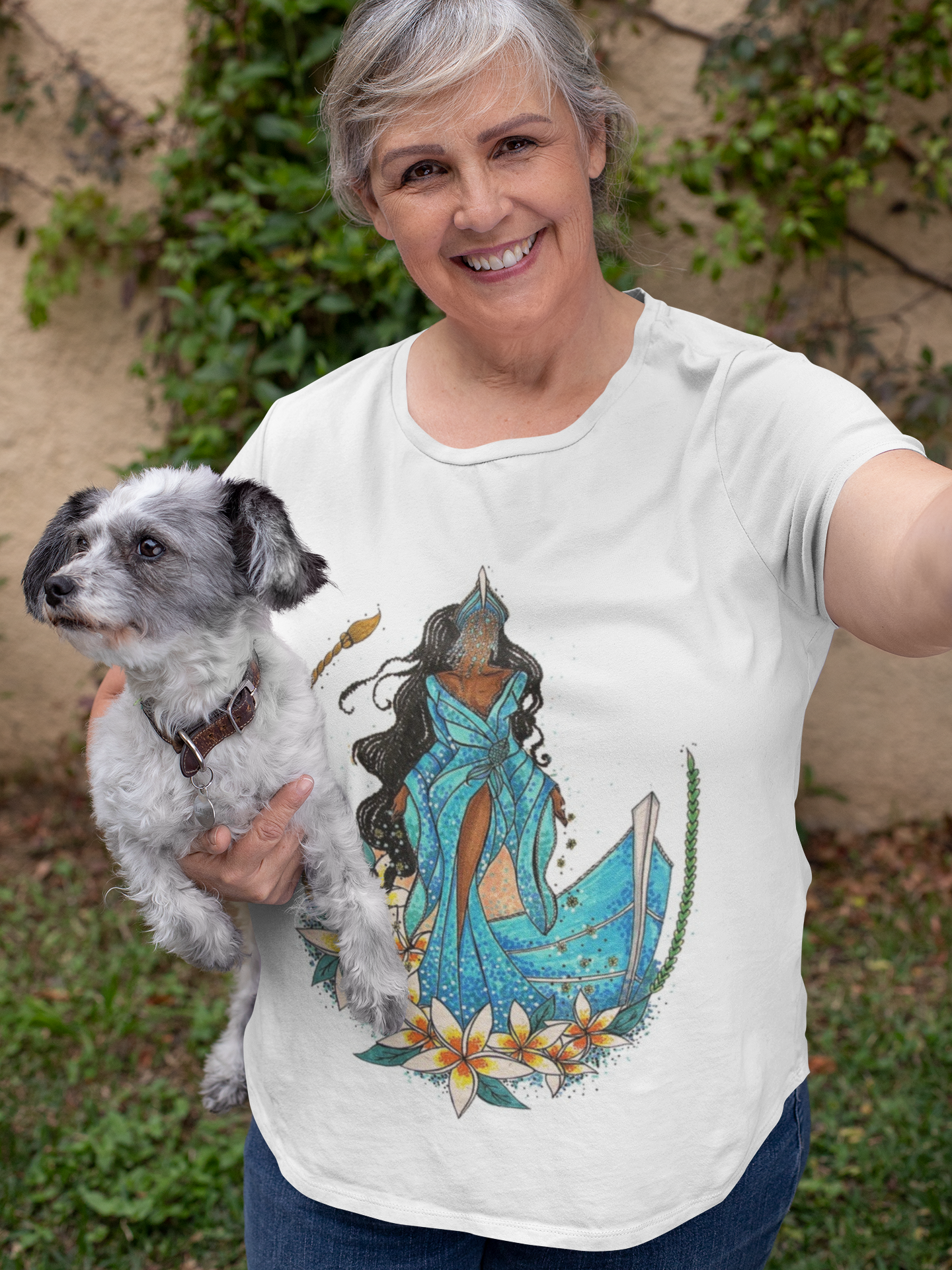 Nome do produto: Camiseta da Orixá Iemanjá (Modelo Plus Size)