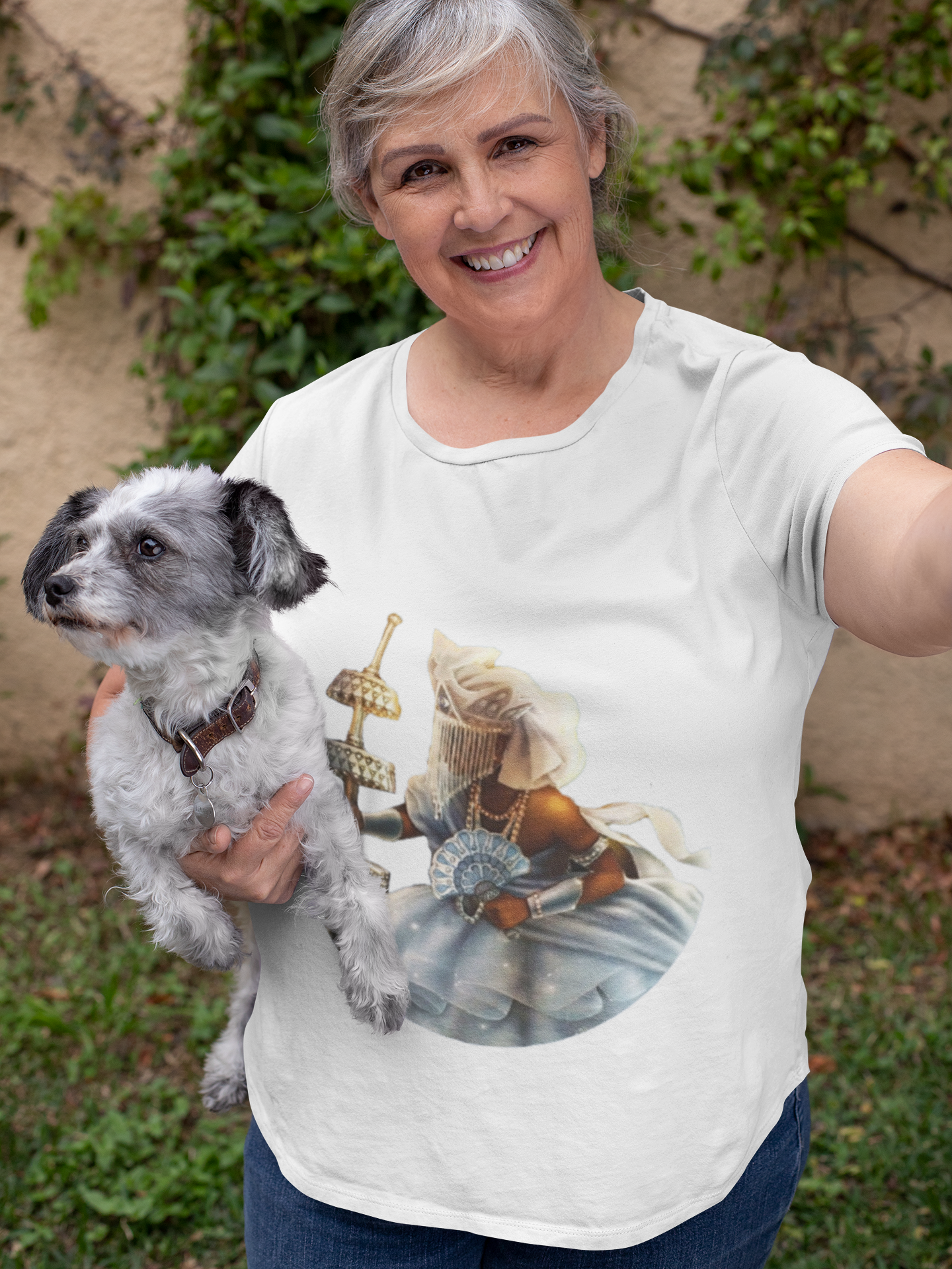 Nome do produto: Camiseta do Orixá Oxalá (Modelo Plus Size)