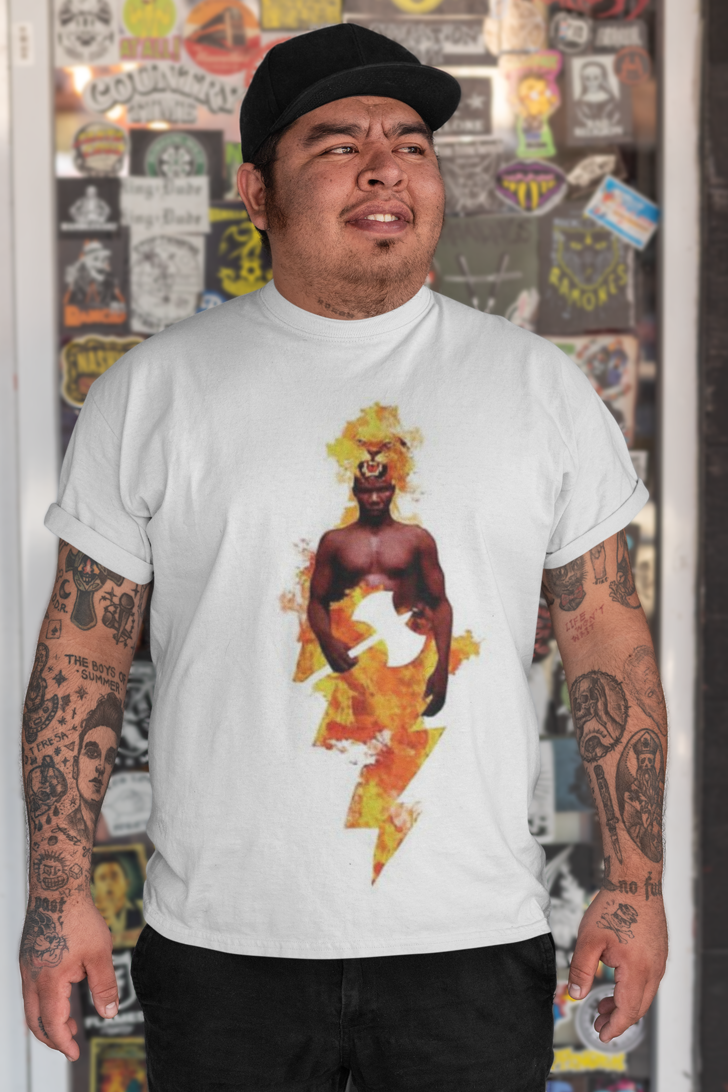 Nome do produto: Camiseta do Orixá Xangô (Modelo Plus Size)