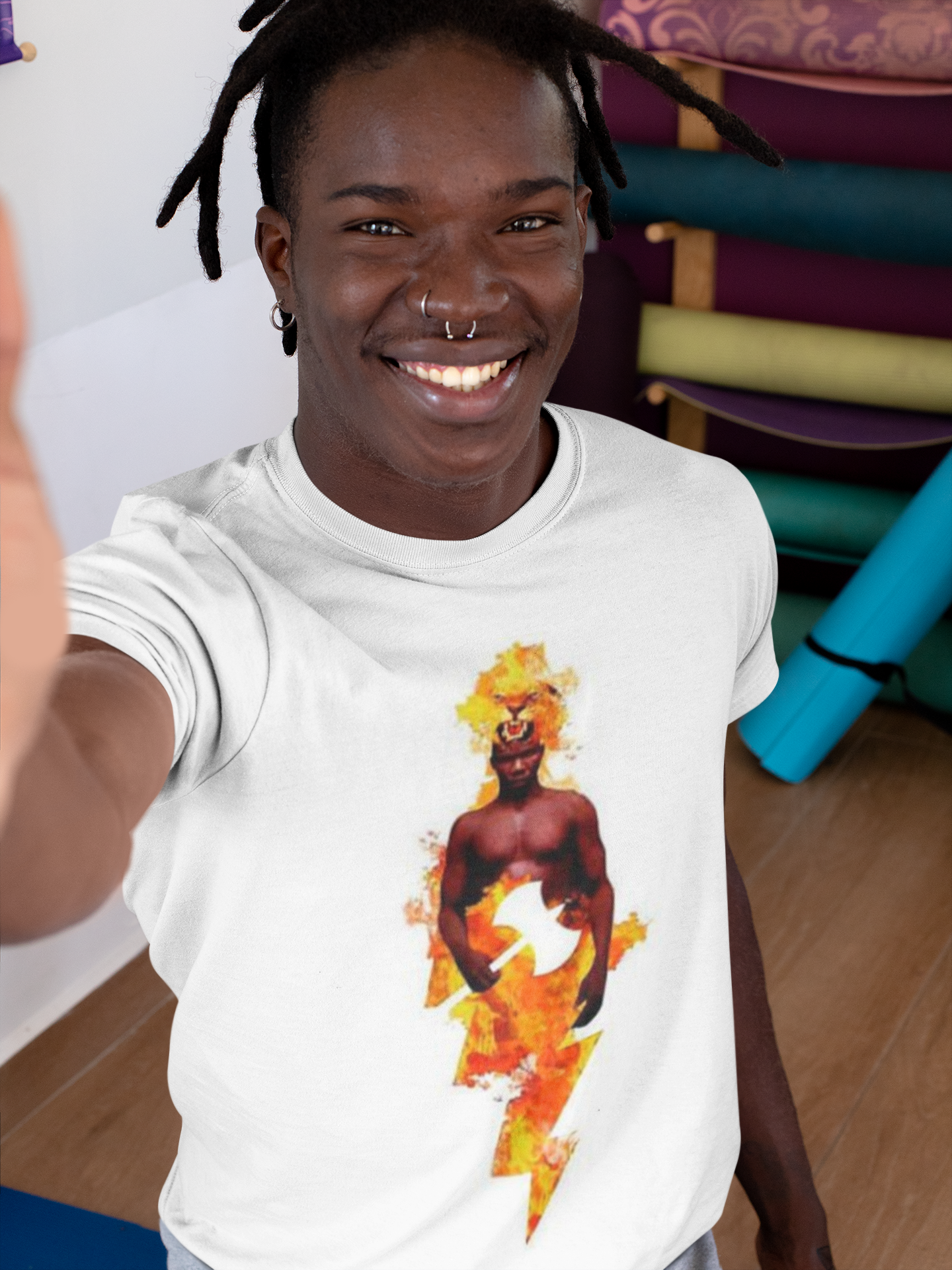 Nome do produto: Camiseta do Orixá Xangô (Unisex)