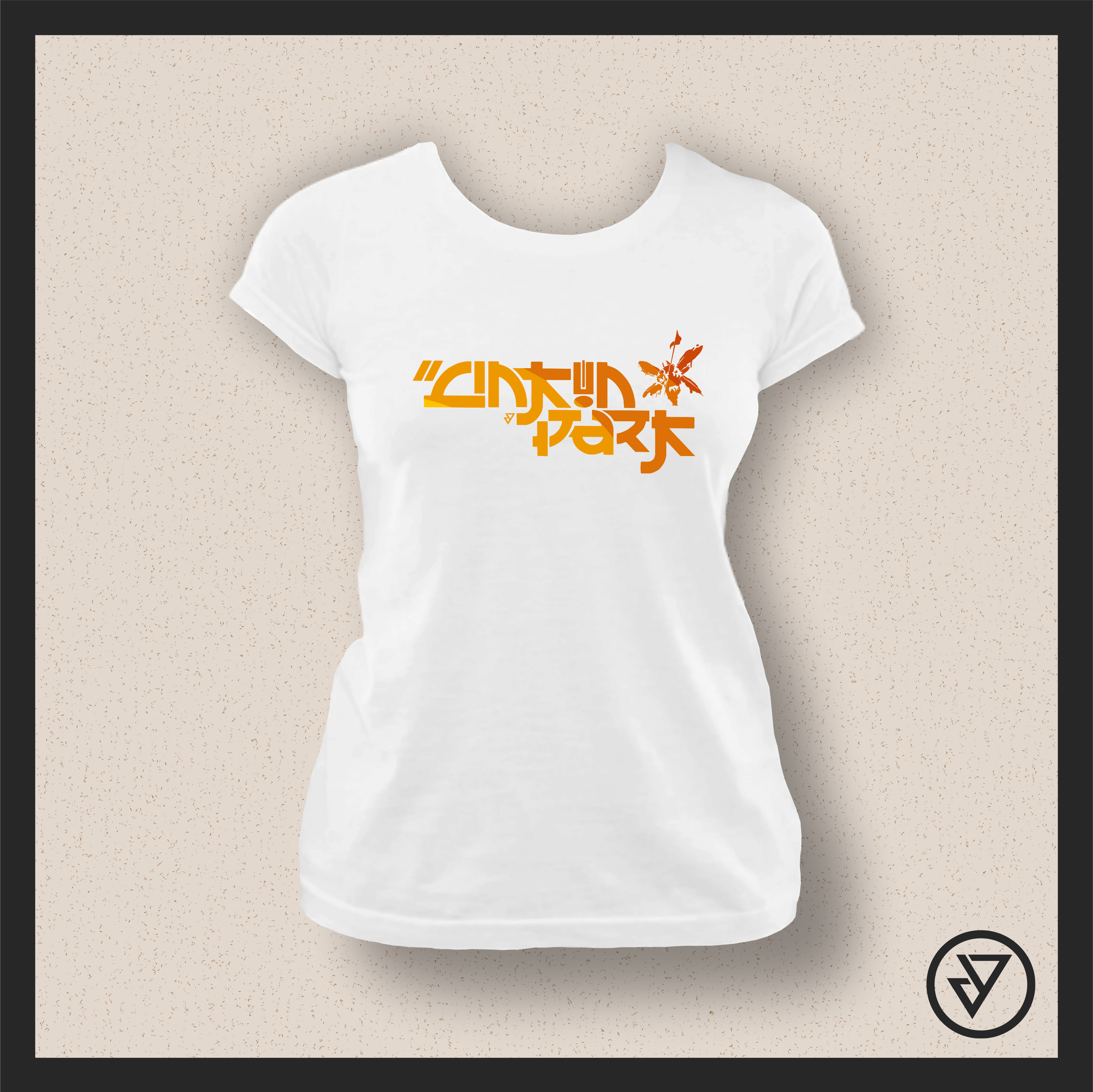 Nome do produto: Camisa Feminina Linkin Park (Hybrid Theory) - Branca/Preta