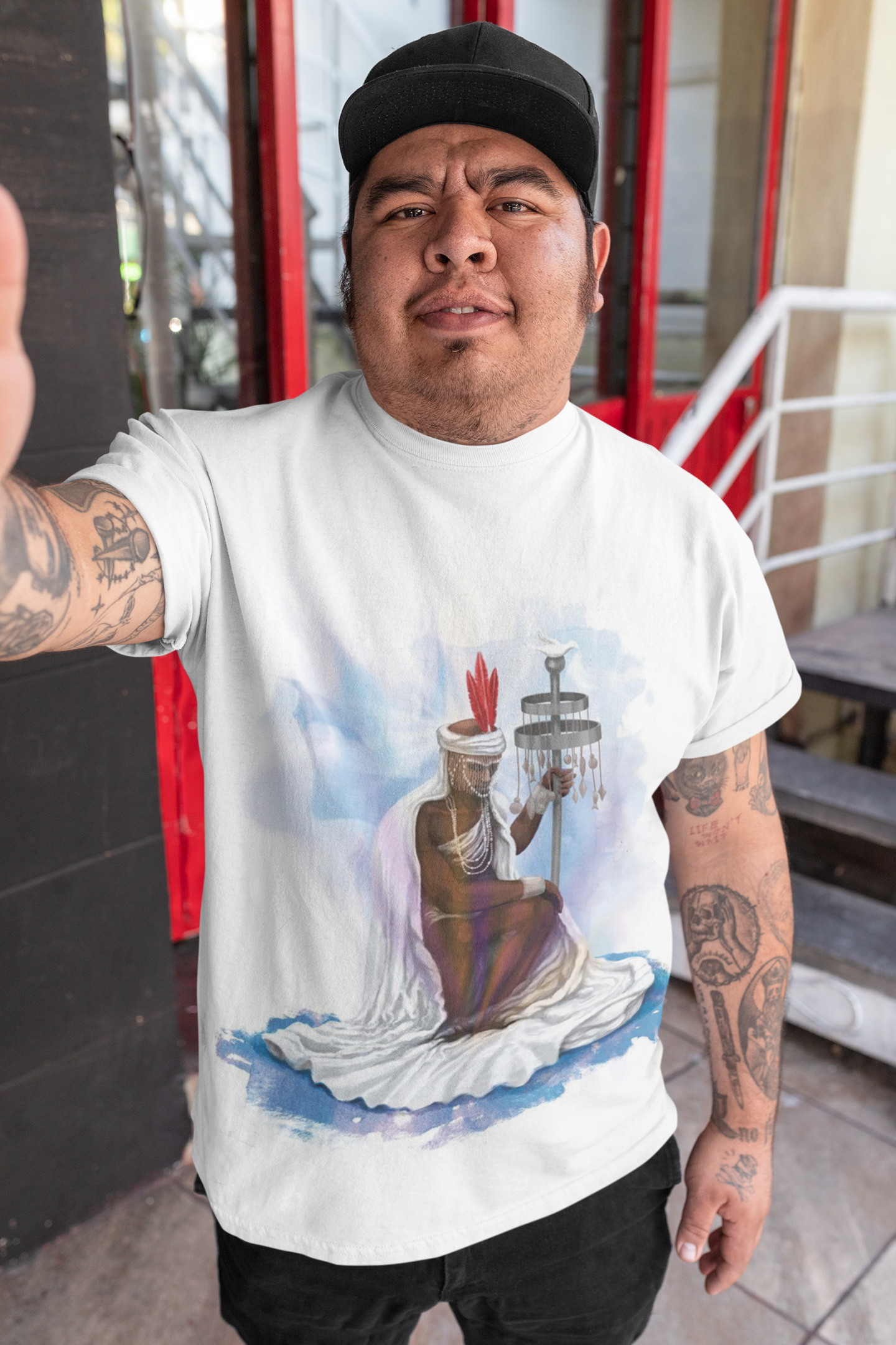 Nome do produto: Camiseta Orixá Oxauiam (Modelo Plus Size)