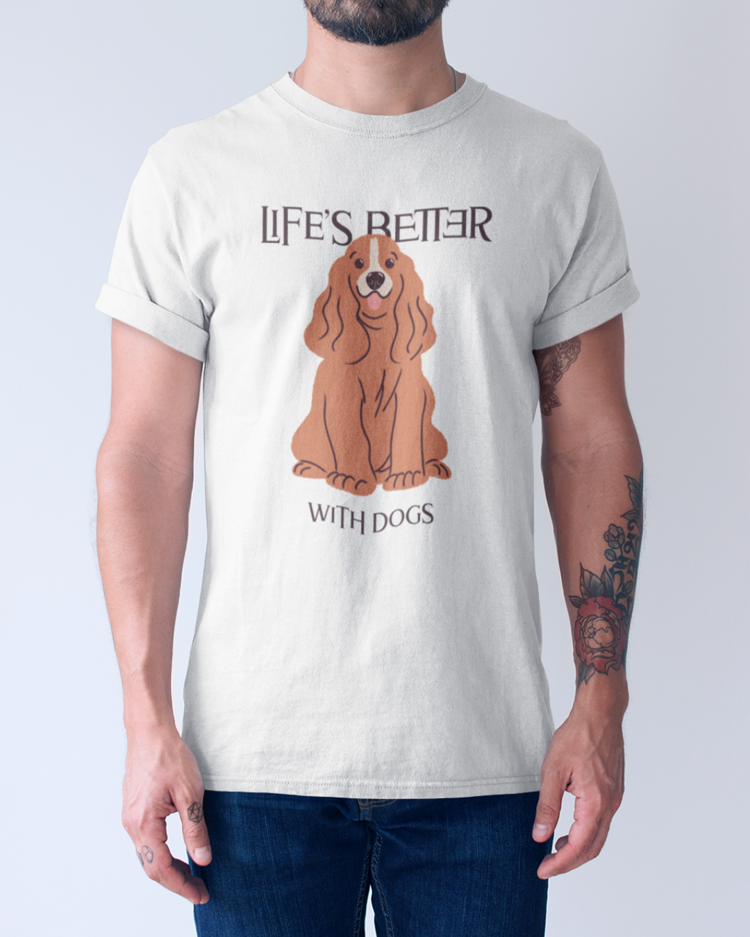 Nome do produto: Camiseta Life\'s Better With Dogs