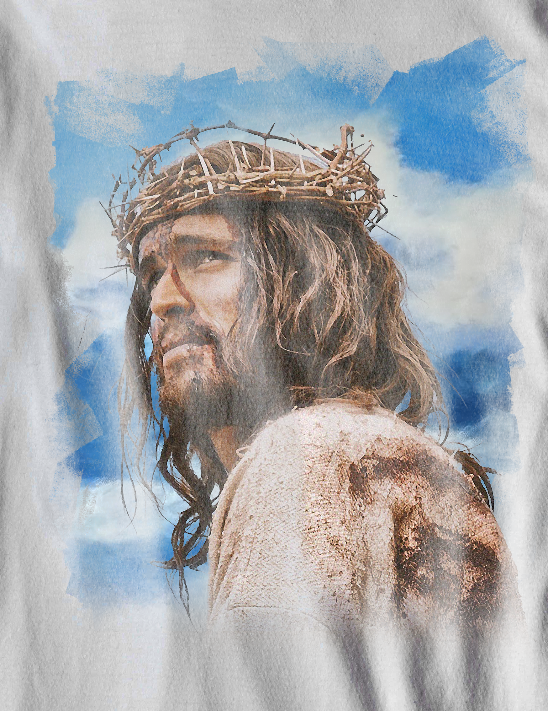 Nome do produto: Camiseta Jesus e a coroa - (Unissex)