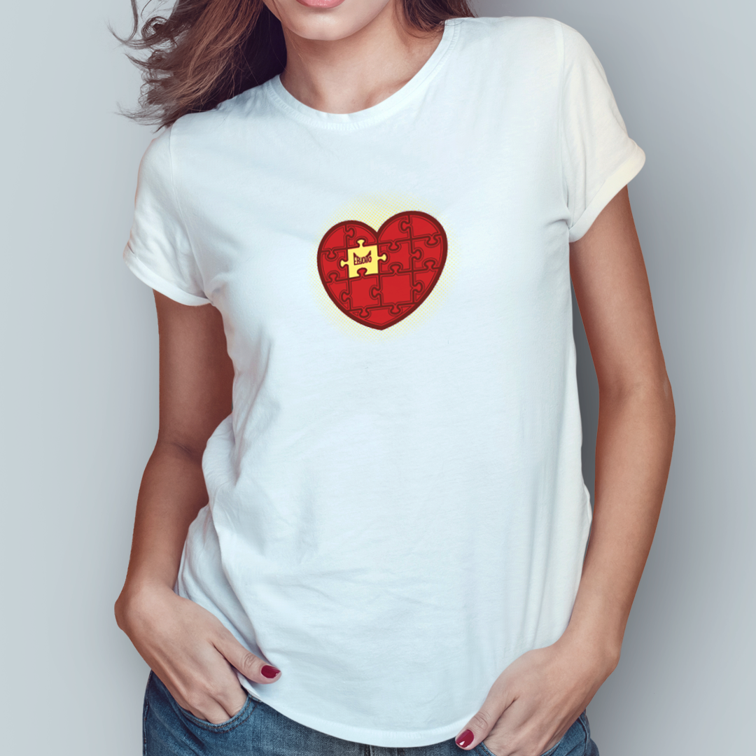 Nome do produto: Baby Long - Coração quebra cabeça