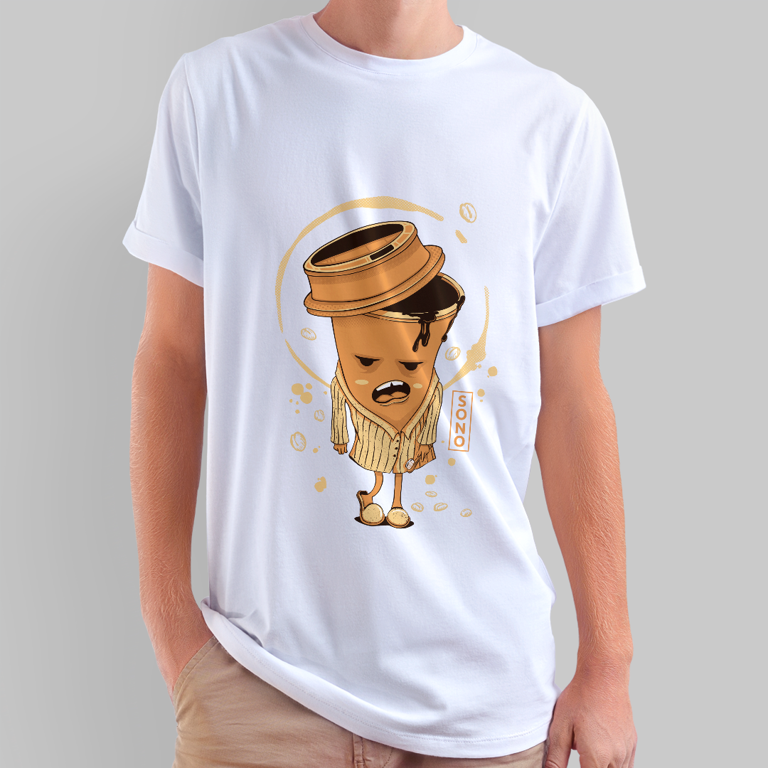 Nome do produto: Camiseta Café com Sono