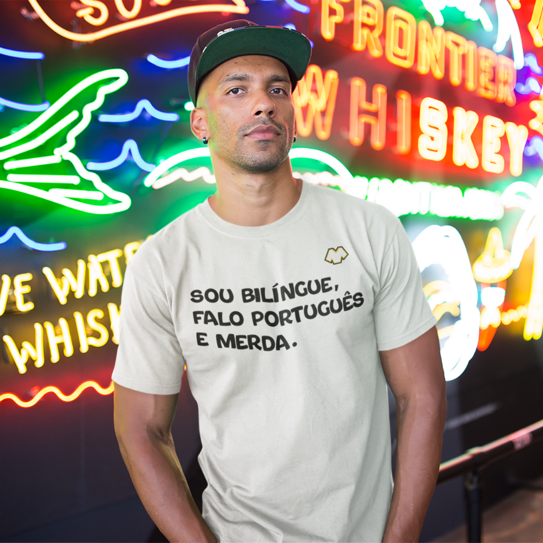 Nome do produto: T-SHIRT BILÍNGUE