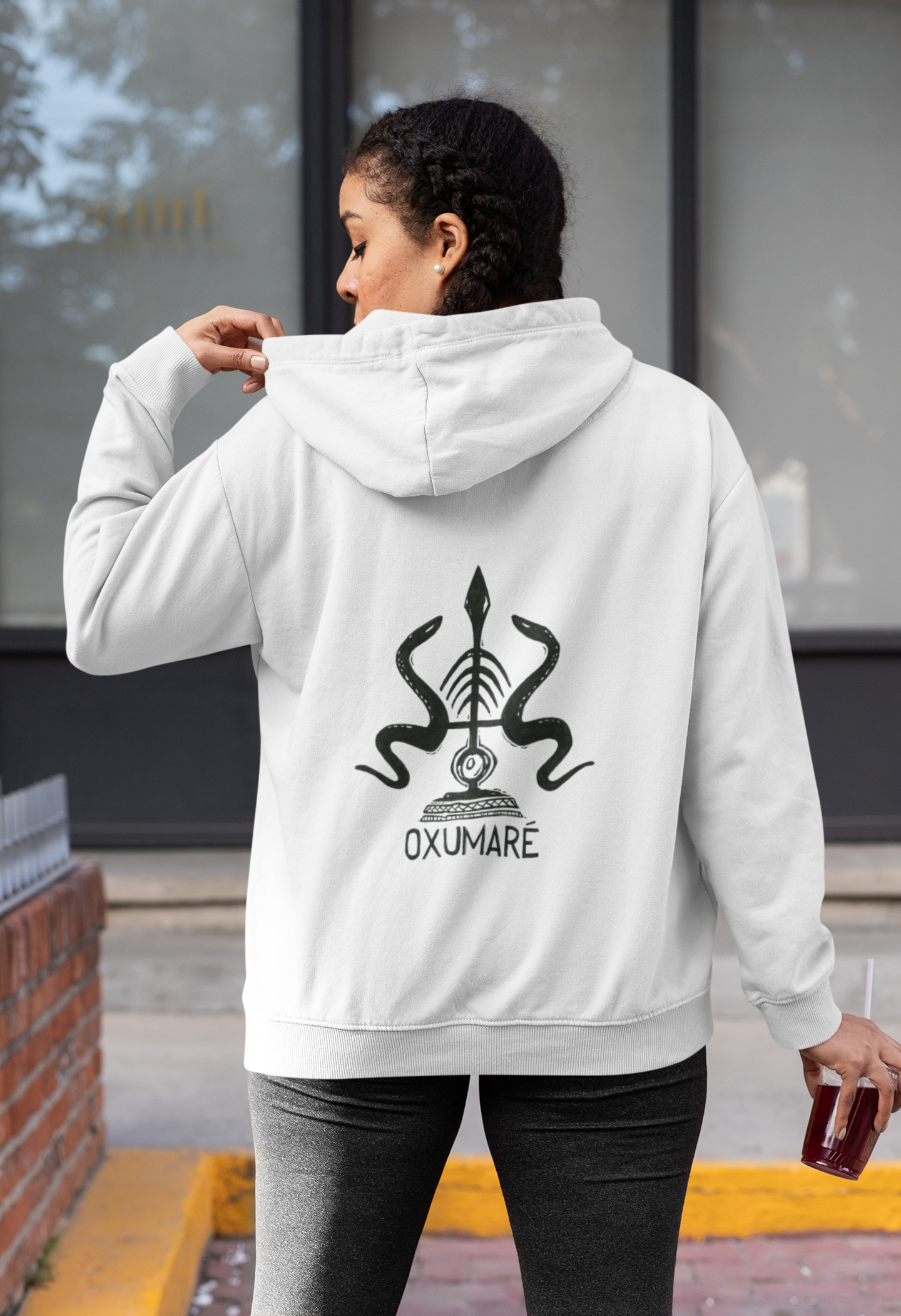 Nome do produto: Moletom de Zíper Unisex Orixá Oxumaré