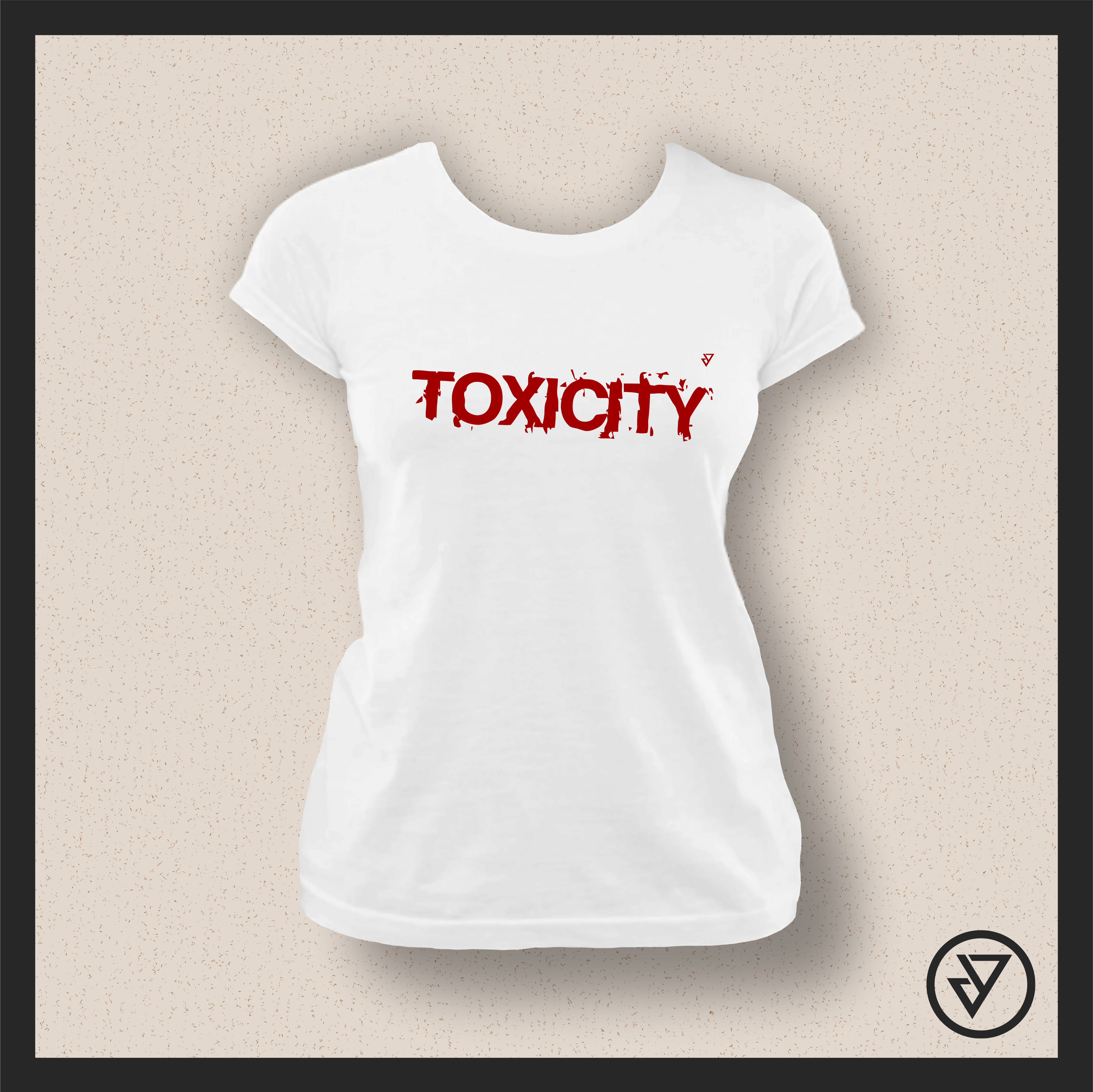 Nome do produto: Camisa Feminina System of a Down (Toxicity) - Branca/Preta