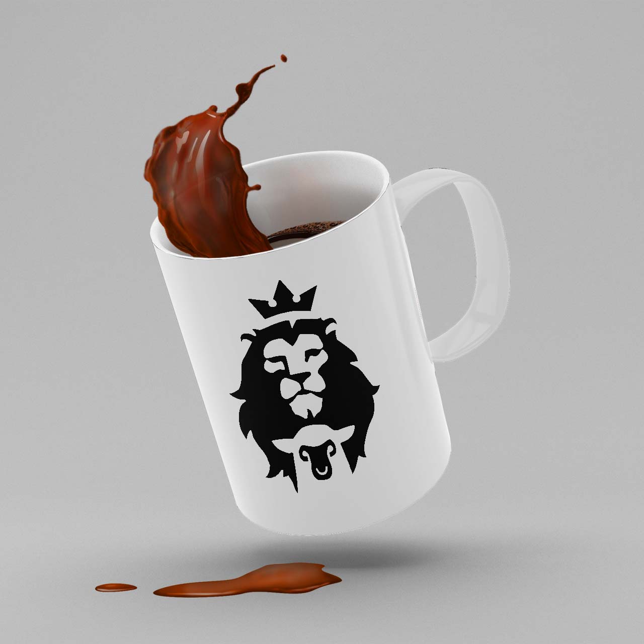 Nome do produto: Caneca Cordeiro e Leão