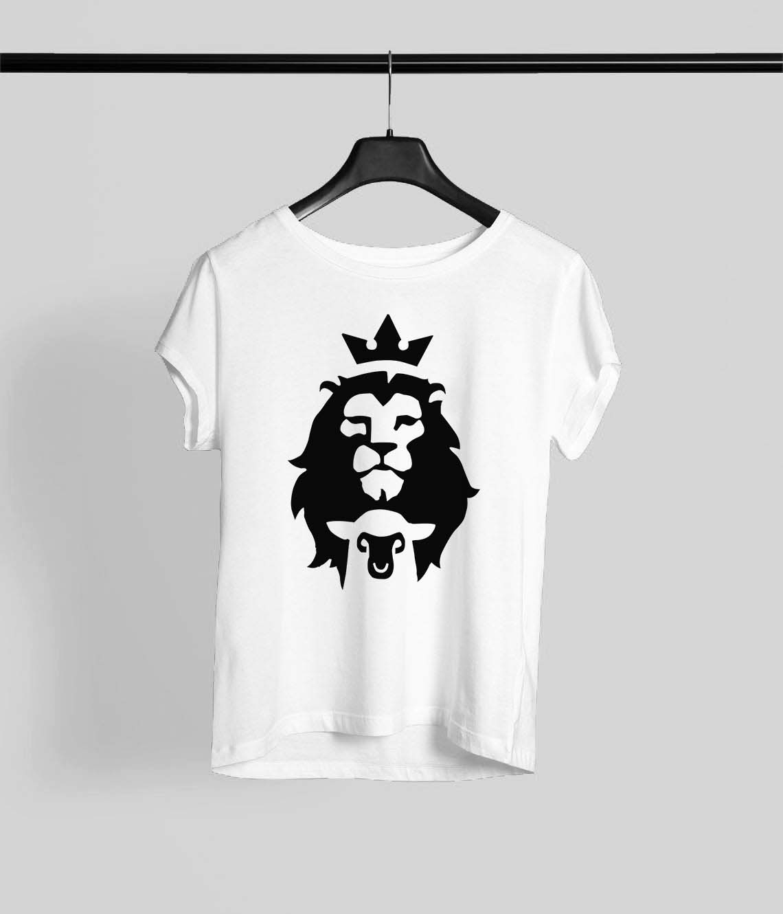 Nome do produto: Camiseta Cordeiro e Leão Infantil